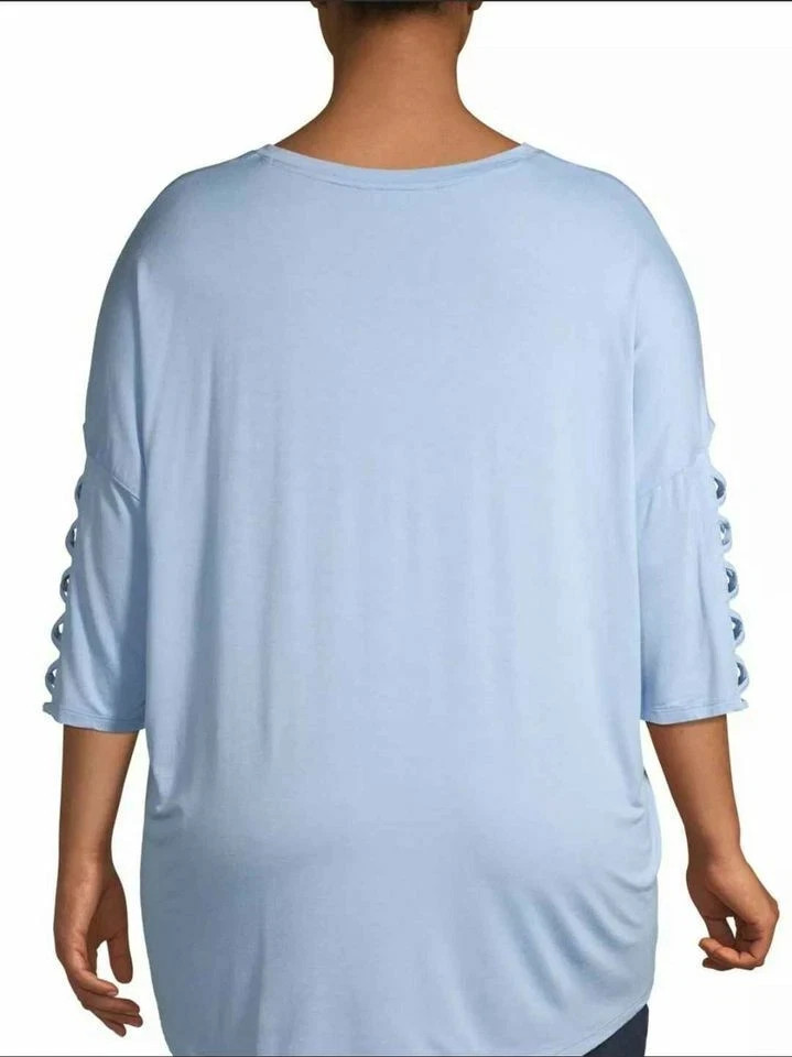 Women’s Plus Size Blouse, Terra & Sky Plus Size Women’s Top, 0X to 3X True Size
