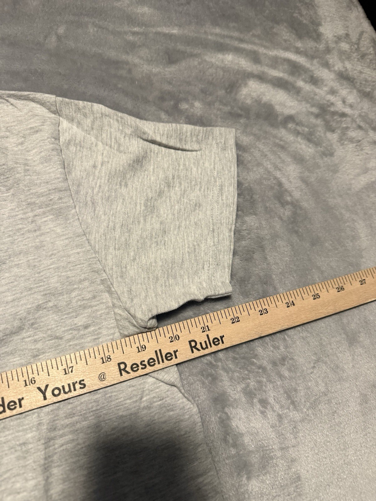 VTG Nike T-Shirt Gray Womens Size Large Embroidered Swoosh Logo V-Neck Tee