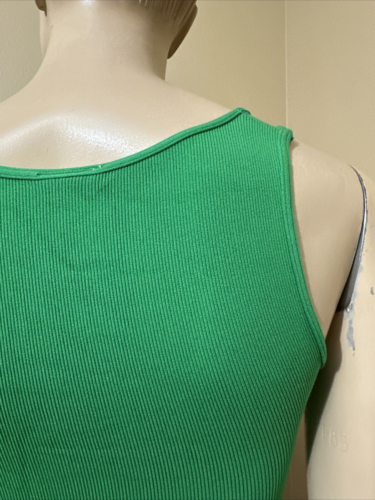 Women’s Green Nylon Casual Summer Stretch Slim One Size Blouse Top 3 For 15$