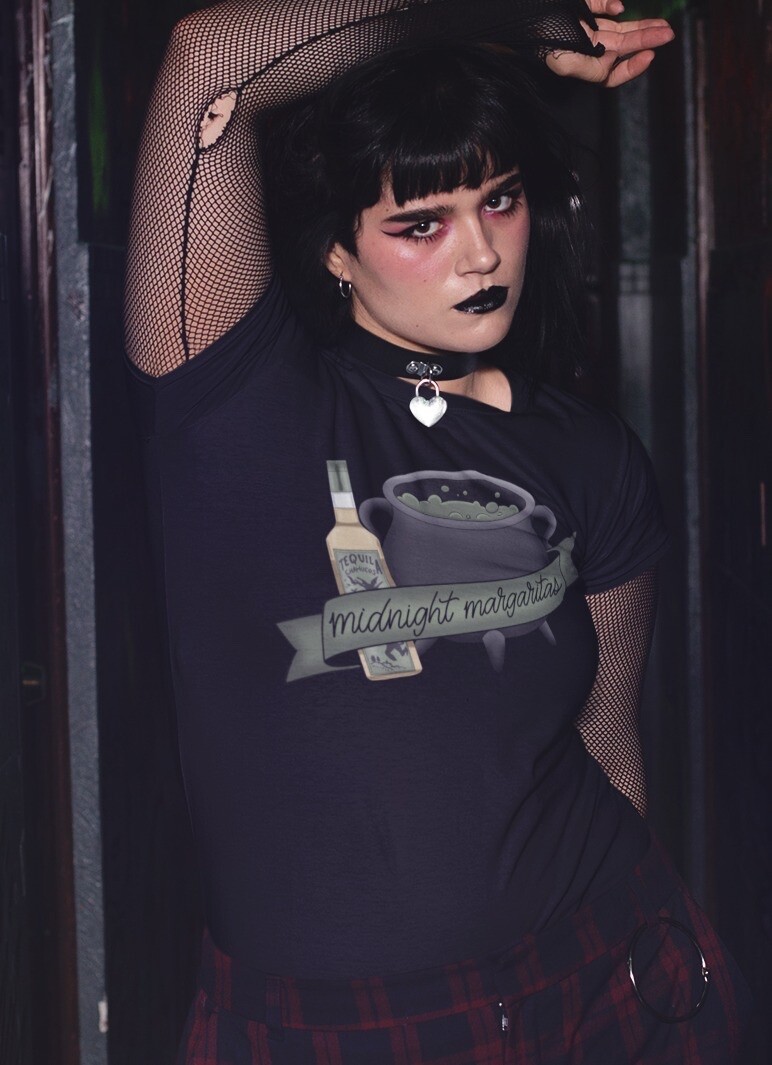 Midnight Margaritas tshirt, Sizes S-5XL, Practical Magic Shirt, Goth Girl Gift