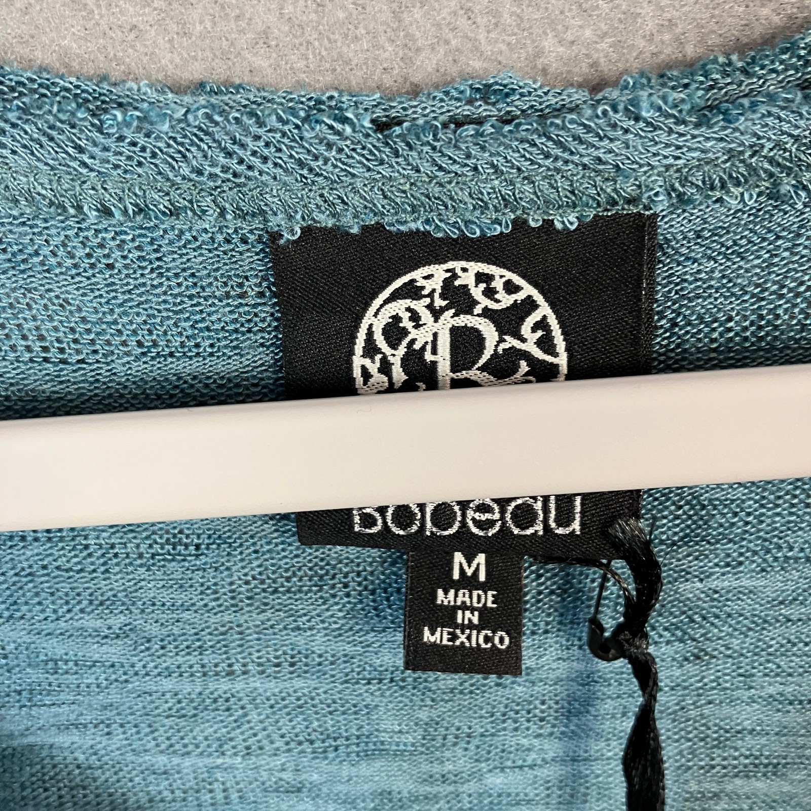 Bobeau Women’s Short Sleeve Scoop Neck Top Size M Blue NWT