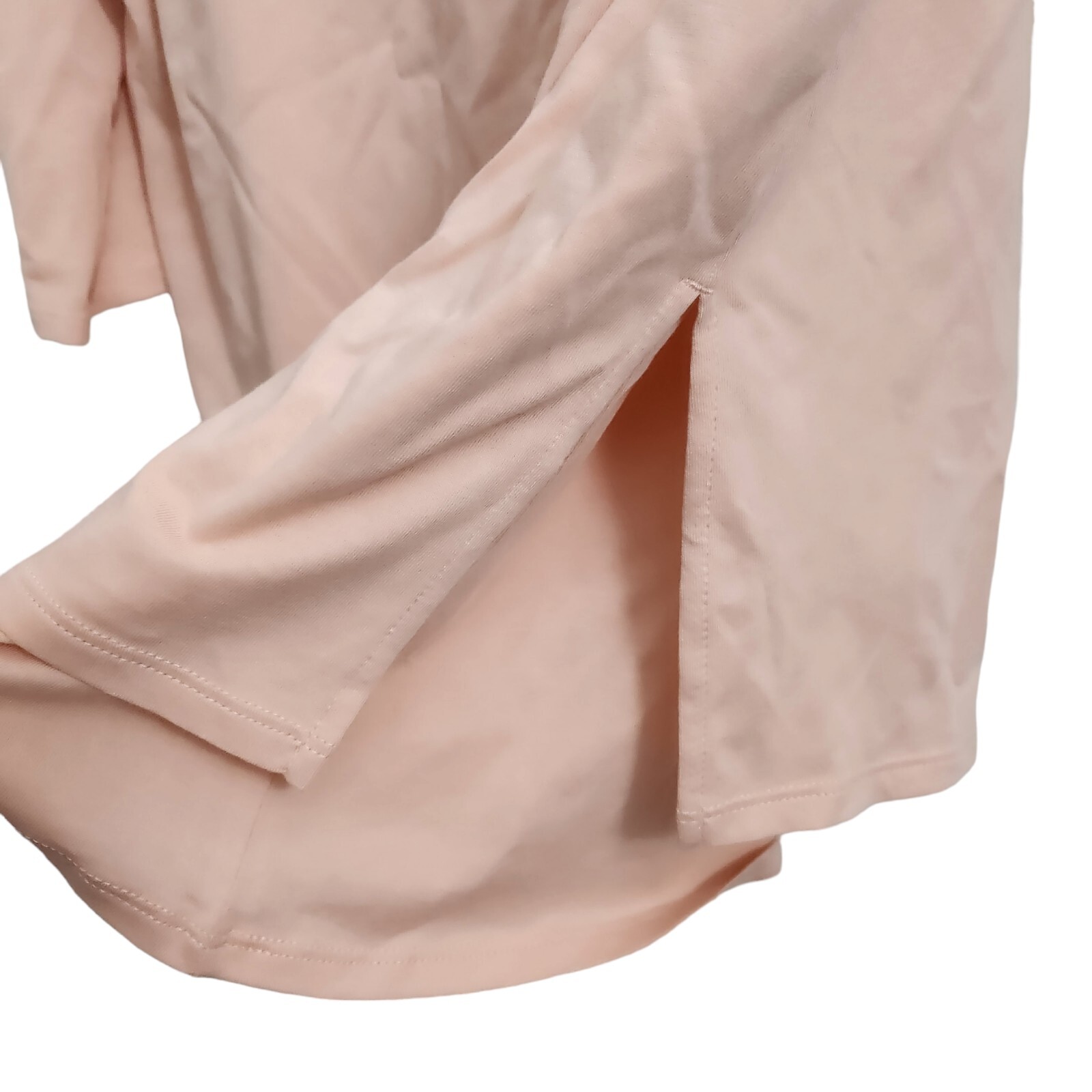 J. Jill Purejill Top Large Salmon Pink Boat Neck Layered Tunic Blouse Shirt