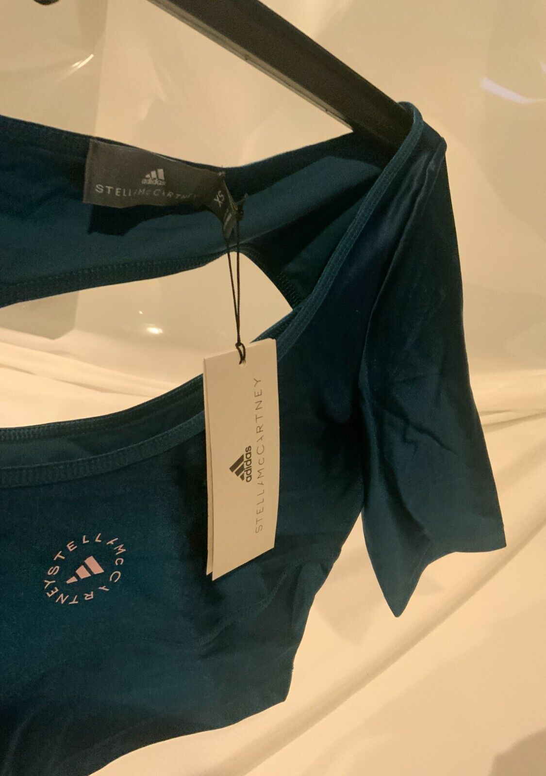 Adidas by Stella McCartney Crop Top, Style# IN3653, Size M, Tech Mineral