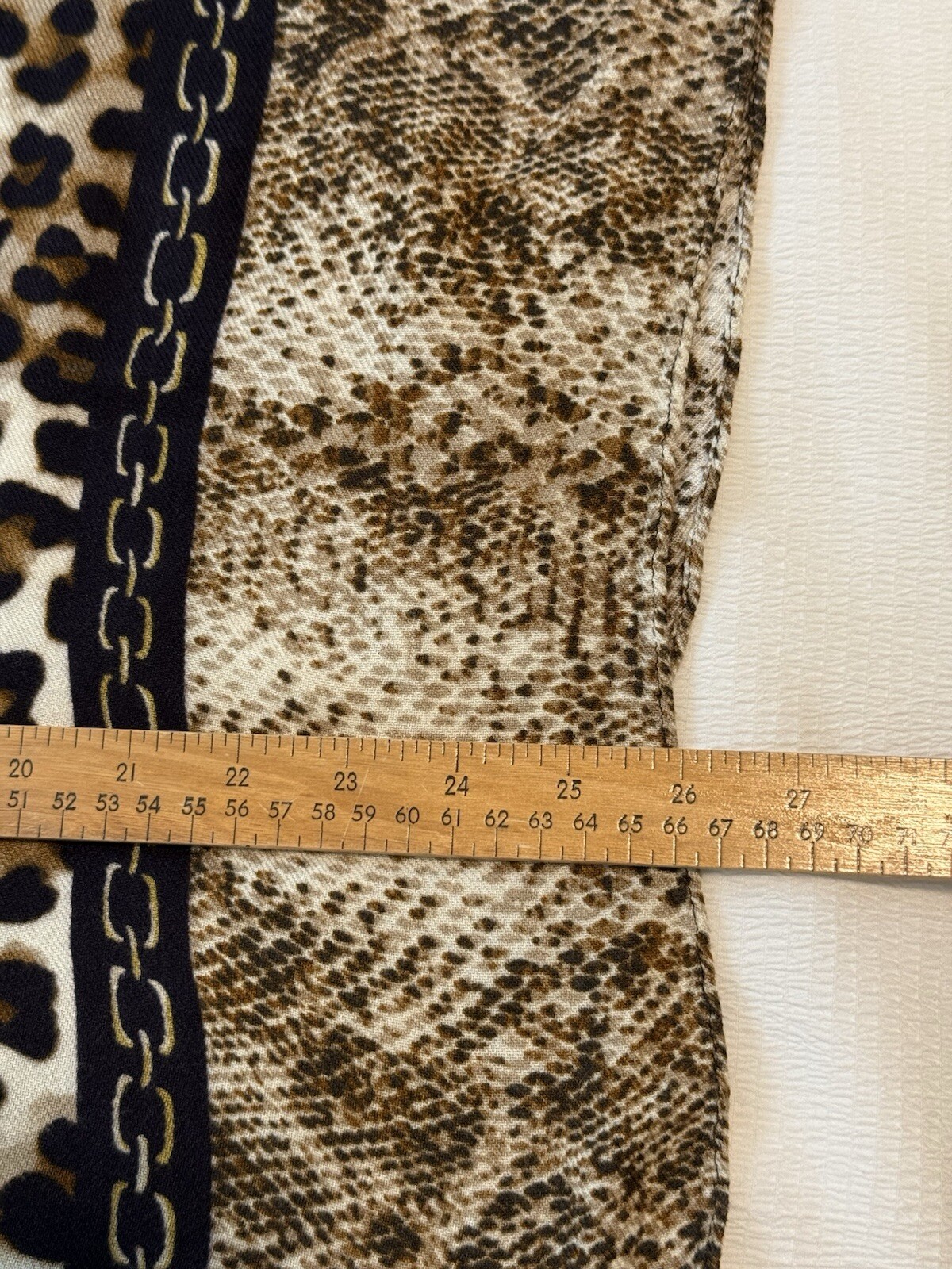 Chico’s Women’s One Size Leopard Print Fusion Ruana Poncho Lightweight Kimono