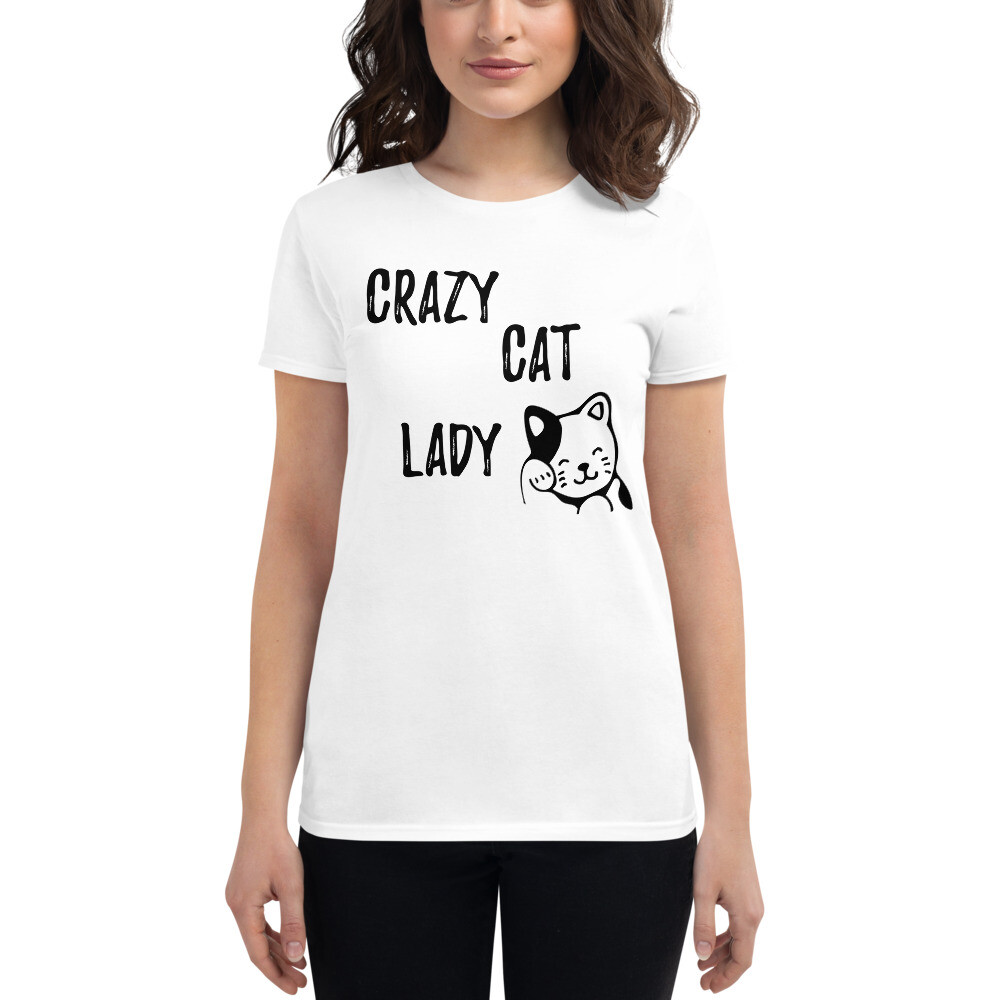 Crazy Cat Lady – Funny Woman’s T shirt – Cat lovers