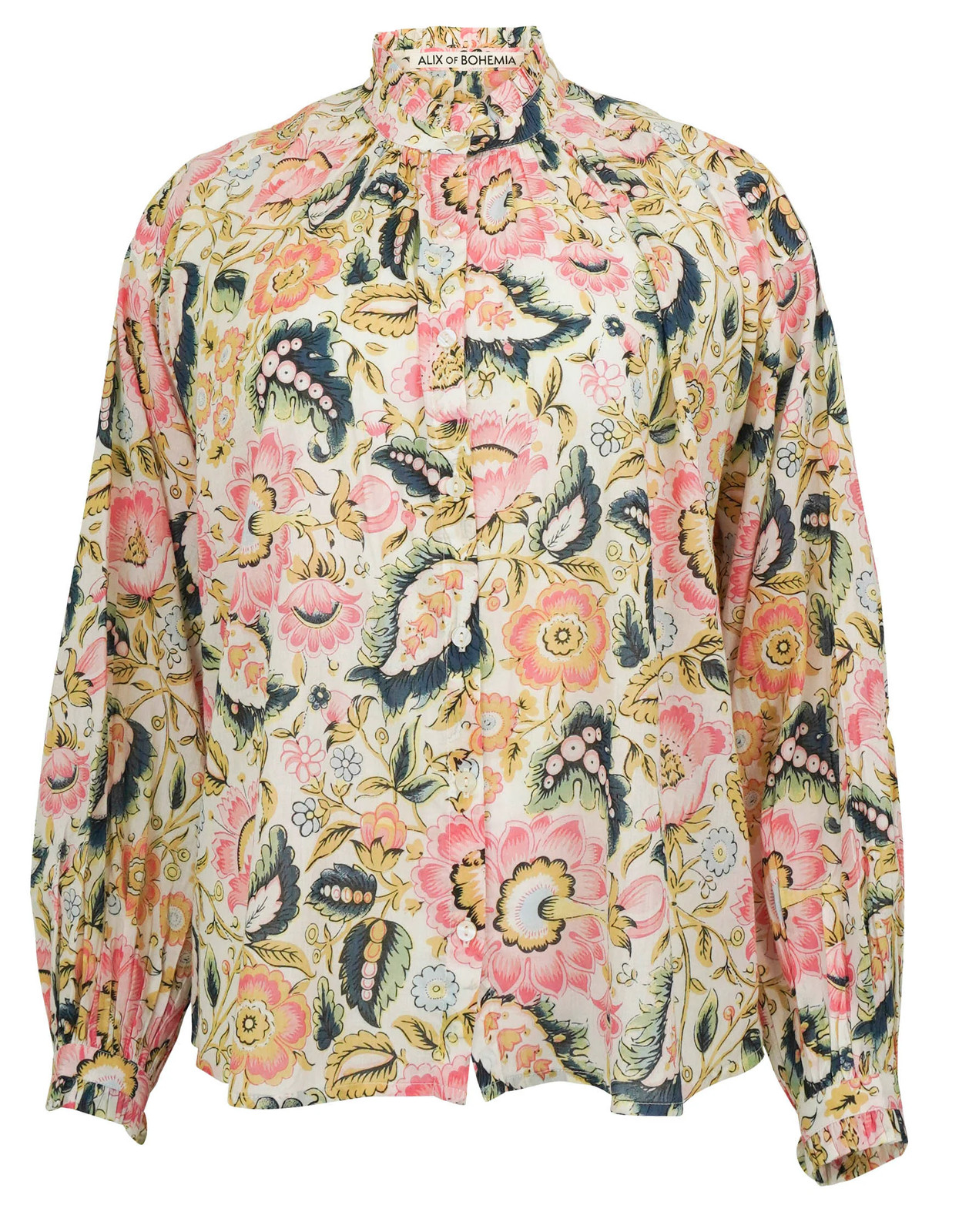 Alix of Bohemia Annabel Shirt in Melon Bloom