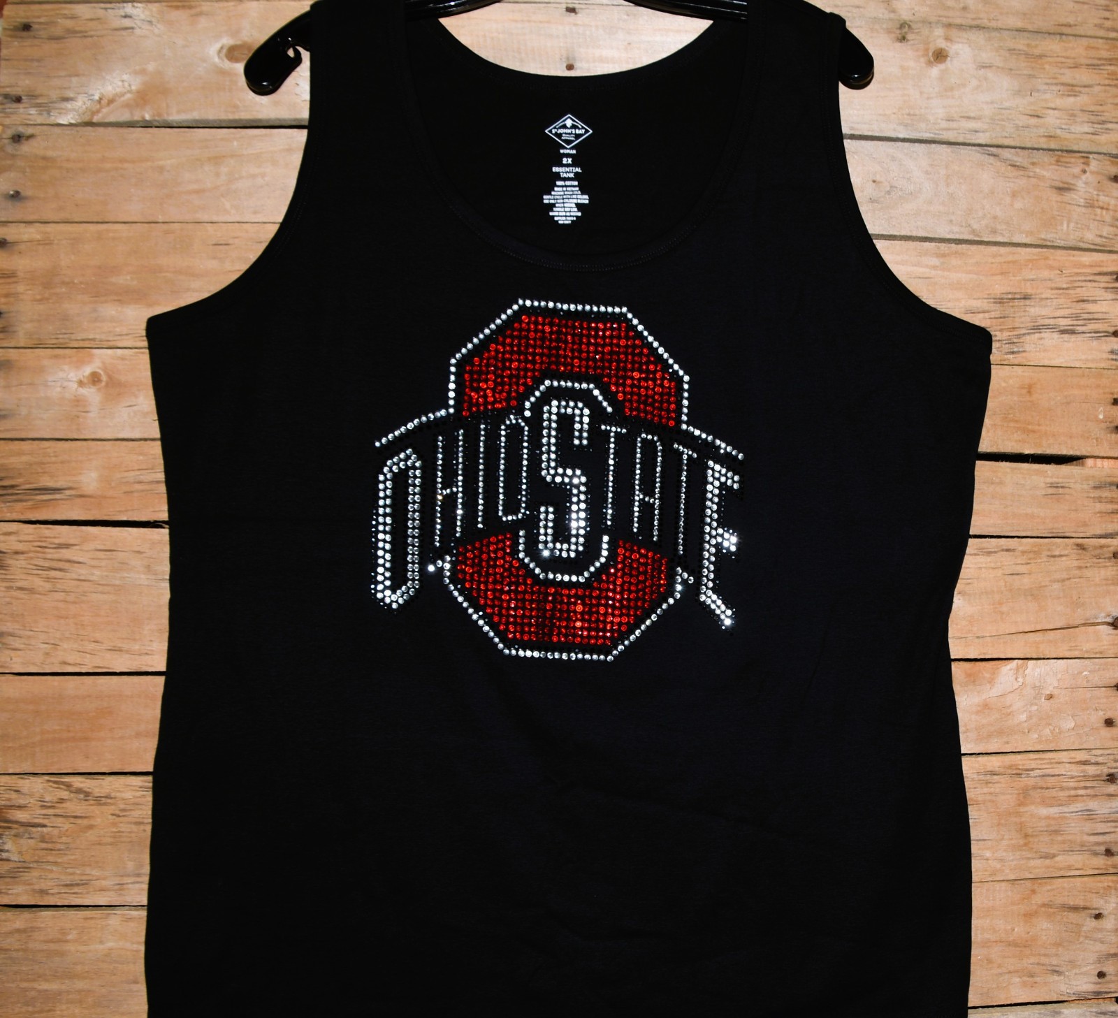 Ohio rhinestone shirt or tank XS S M L XL XXL 1X 2X 3X 4X 5X