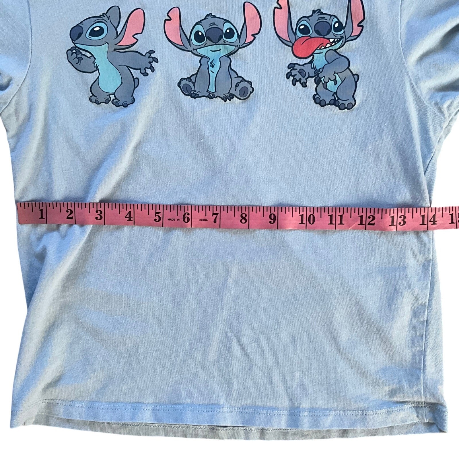 Blue Disney Stitch Graphic T-Shirt: Modern