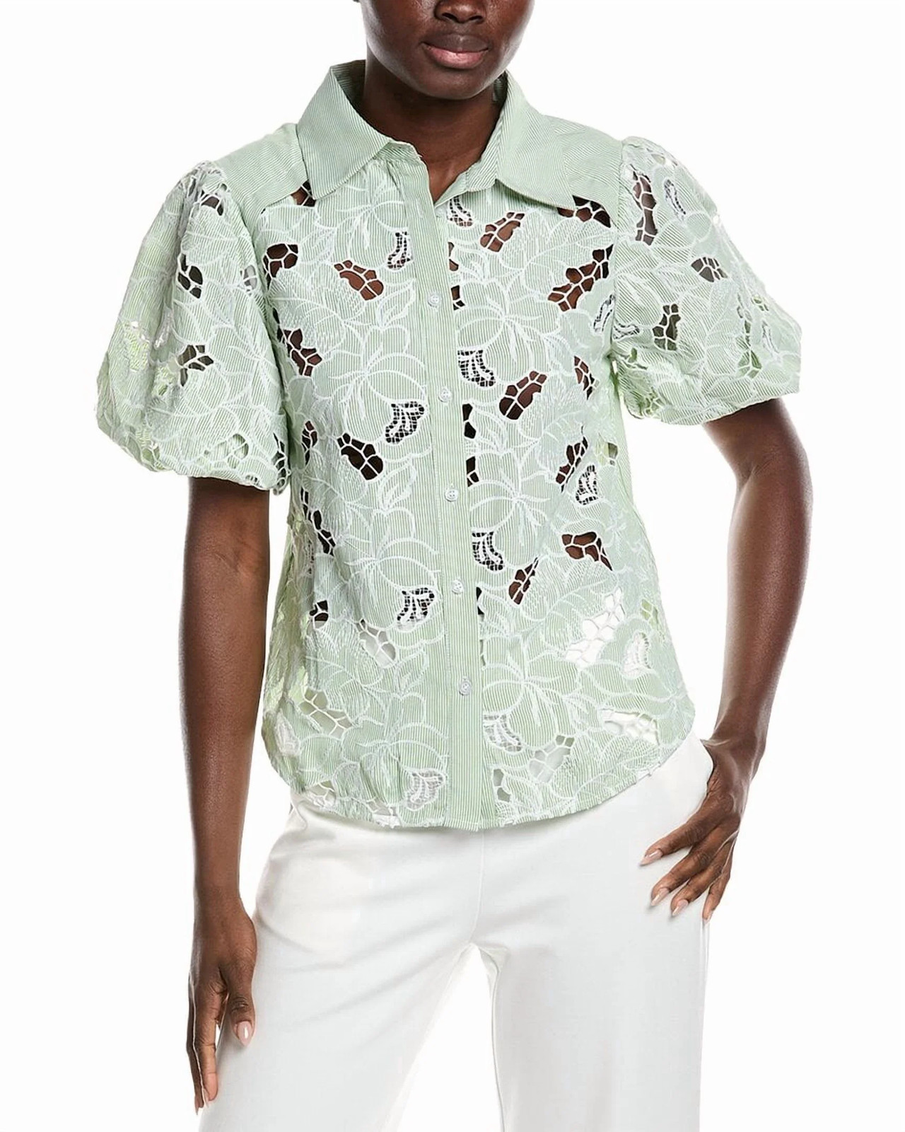 Gracia Lace Cutwork Shirt Women’s