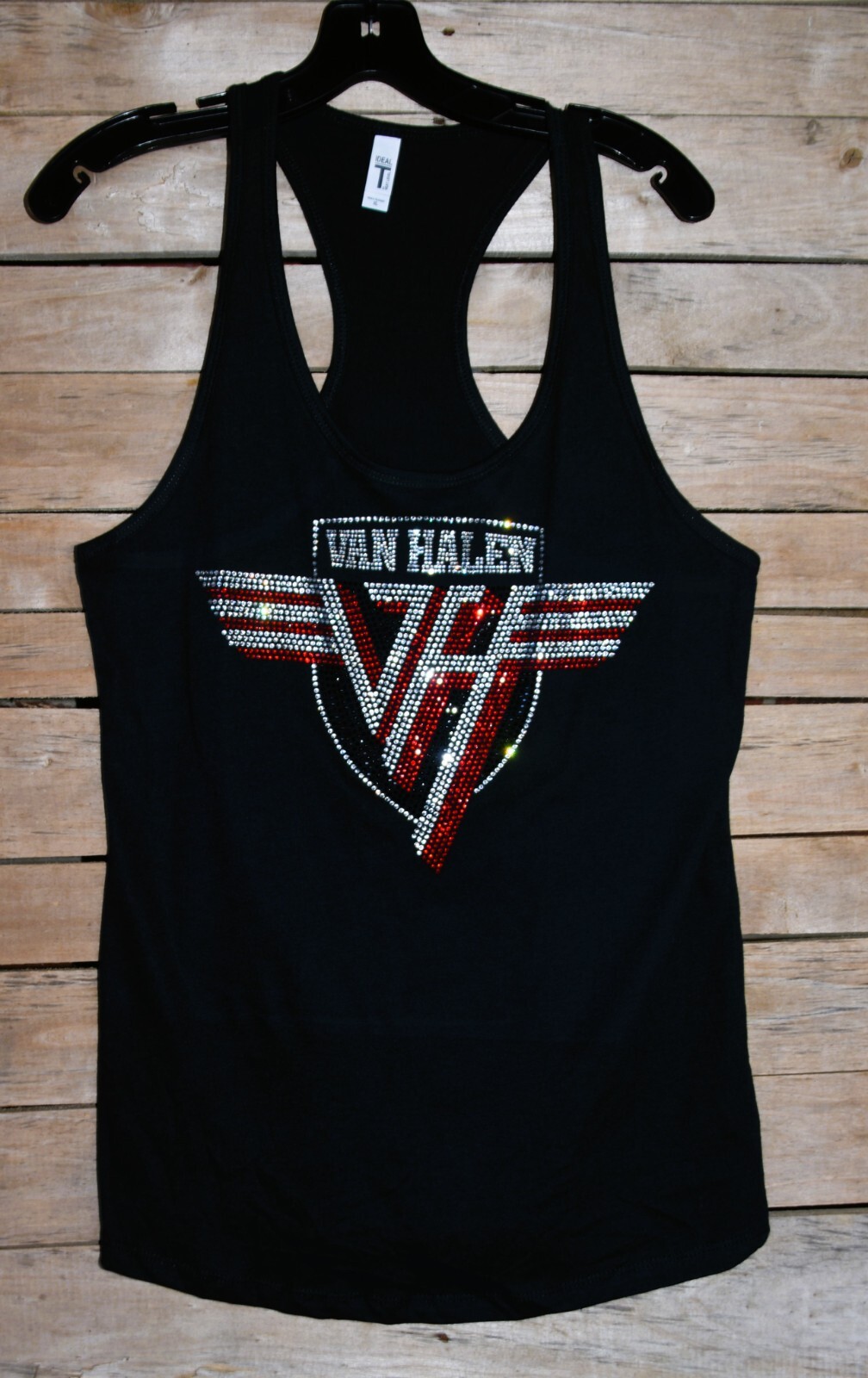 Van Halen rhinestone bling racer back tank top XS, S, M, L, XL,XXL
