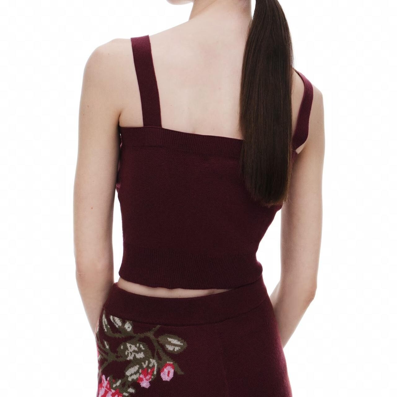 MAGDA BUTRYM x H&M [NEW WITH PAPER] Wool Blend Rose Appliqué Knit Top XS