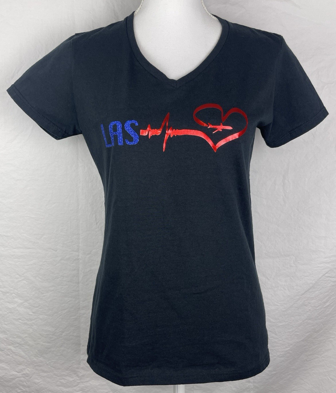 Live, Love, Fly-Las Vegas-V-Neck T-Shirt-Medium-Southwest Airlines Inspired