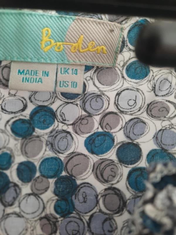 Women Boden shirt grey cotton 40