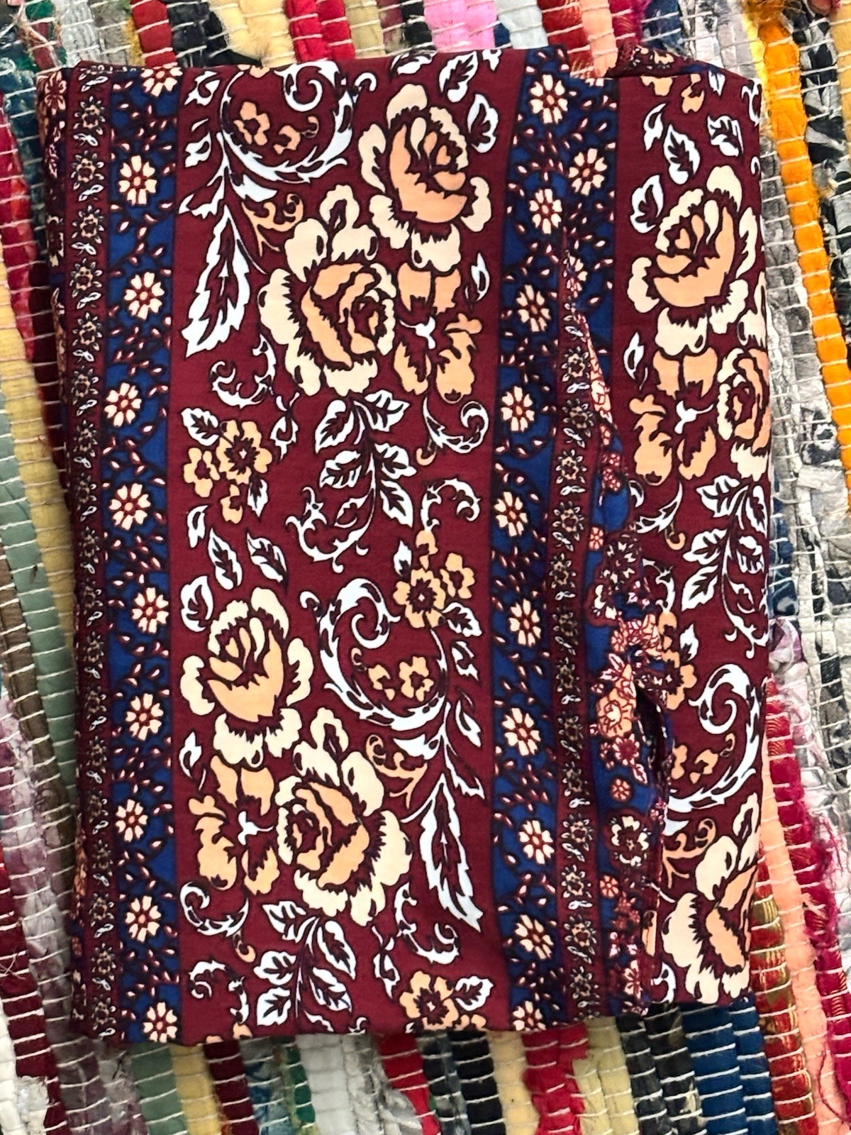 Women’s One Size Boho Floral Paisley Pattern Kimono Duster Cover Up Open Front