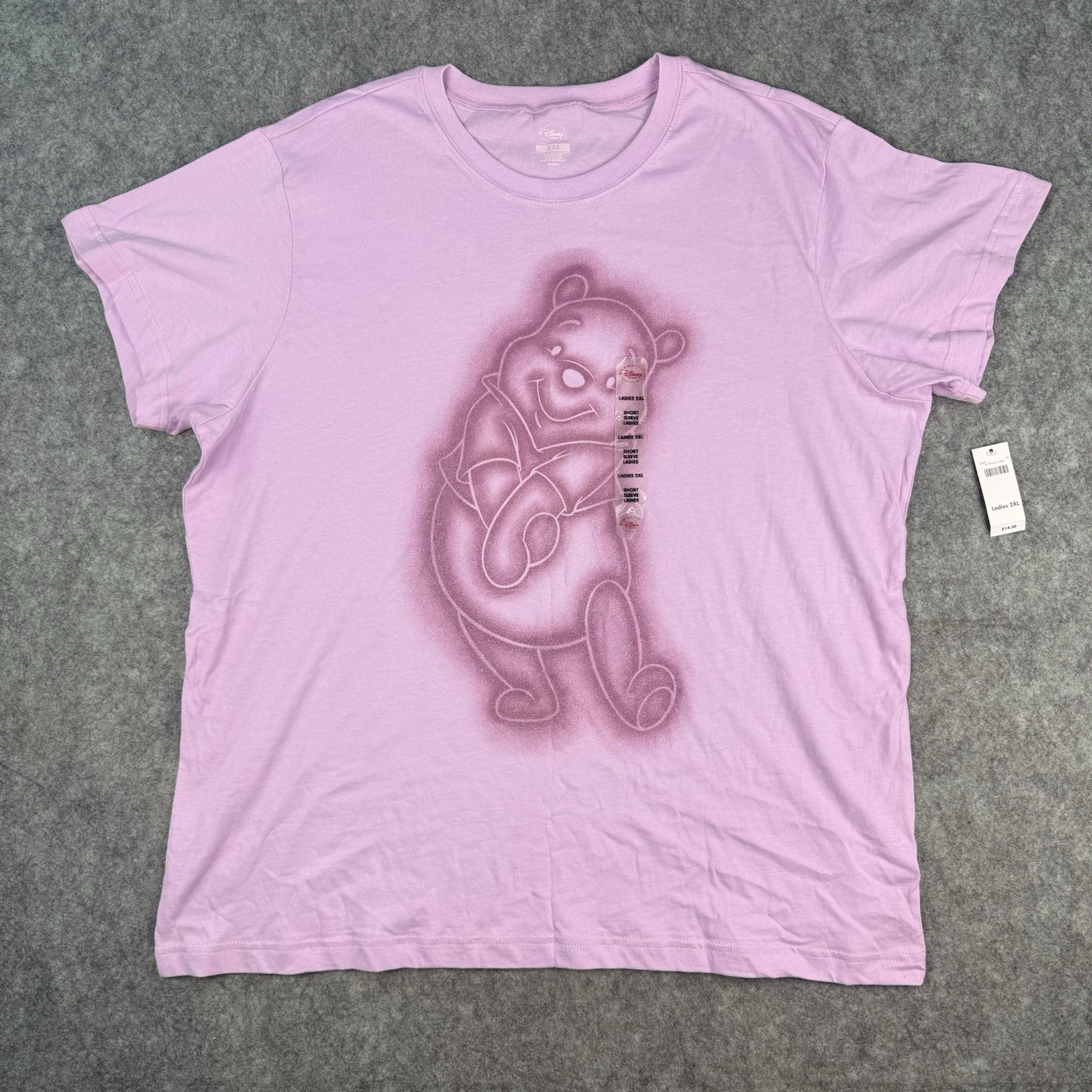 The Disney Store Winnie The Pooh T Shirt Women’s XXL Lavender Purple Cotton NWT
