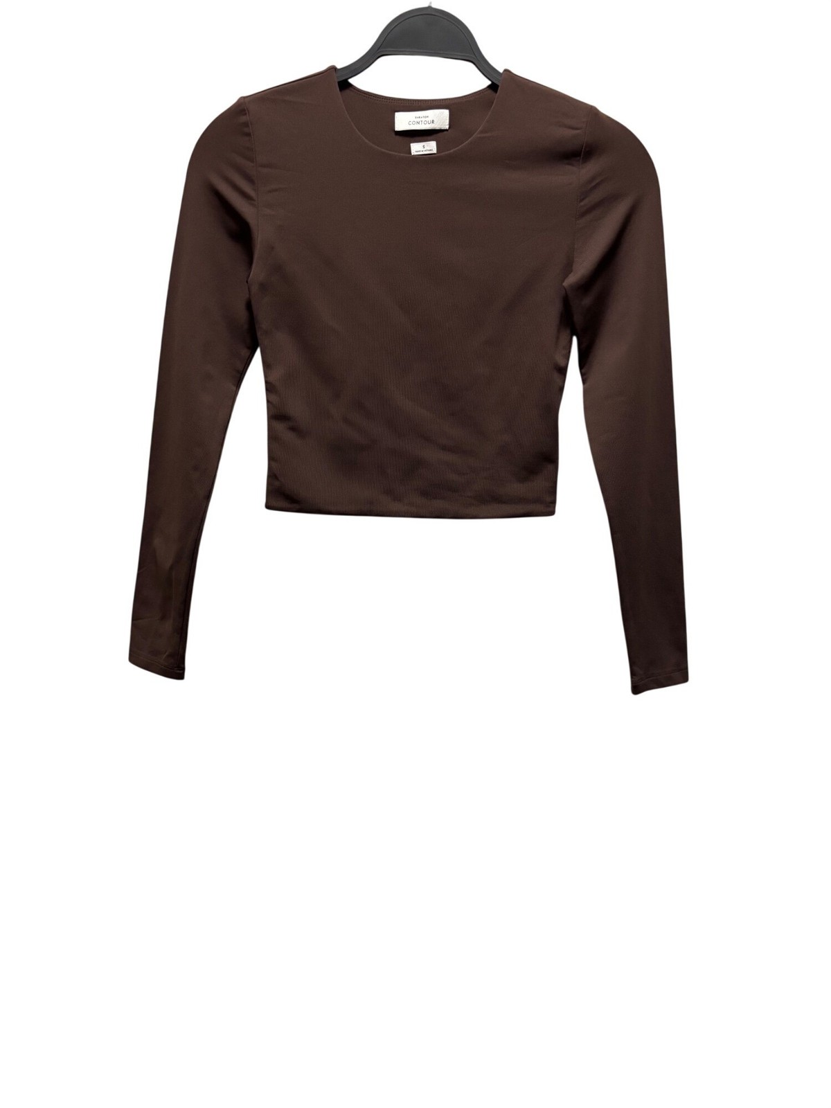 Aritzia Babaton Contour Splendid Crew Longsleeve Brown Top Size S