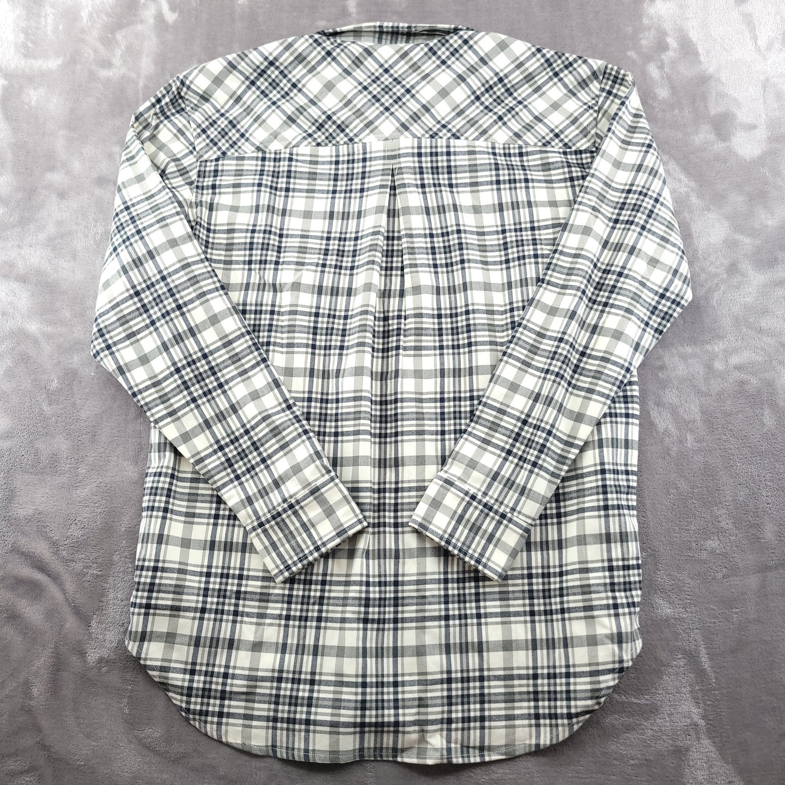 Outdoor Research Shirt Womens Medium Gray Plaid Kulshan Flannel Hiking Casual