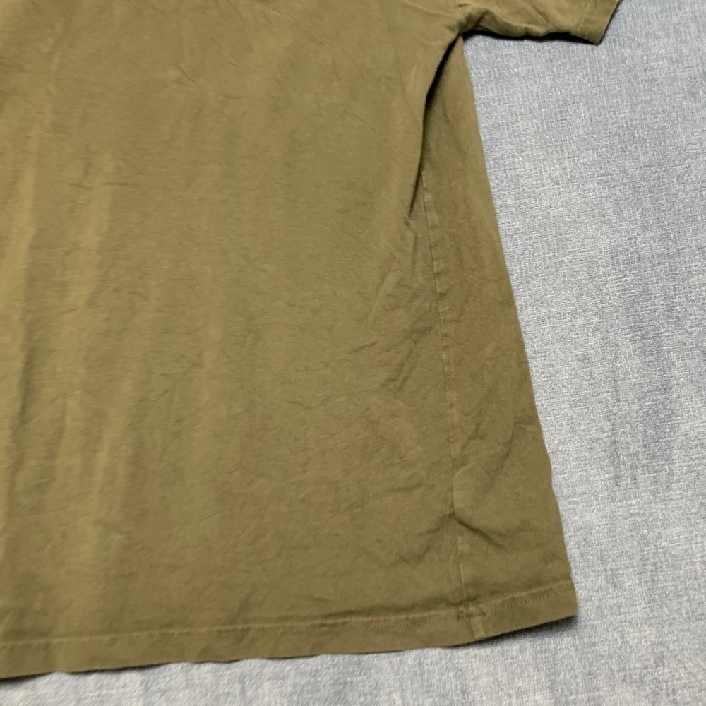 Gymshark Block Oversized T Shirt Womens Large Olive Green Logo Crew Neck Casual