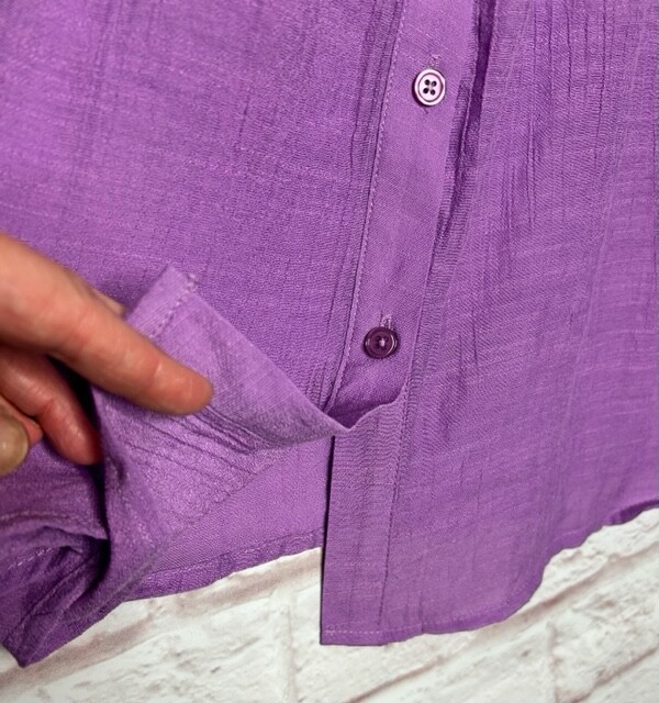 XL/1X/2X/3X New Orchid Purple Eyelet Lace Gauze Lace Blouse Shirt Tank Top