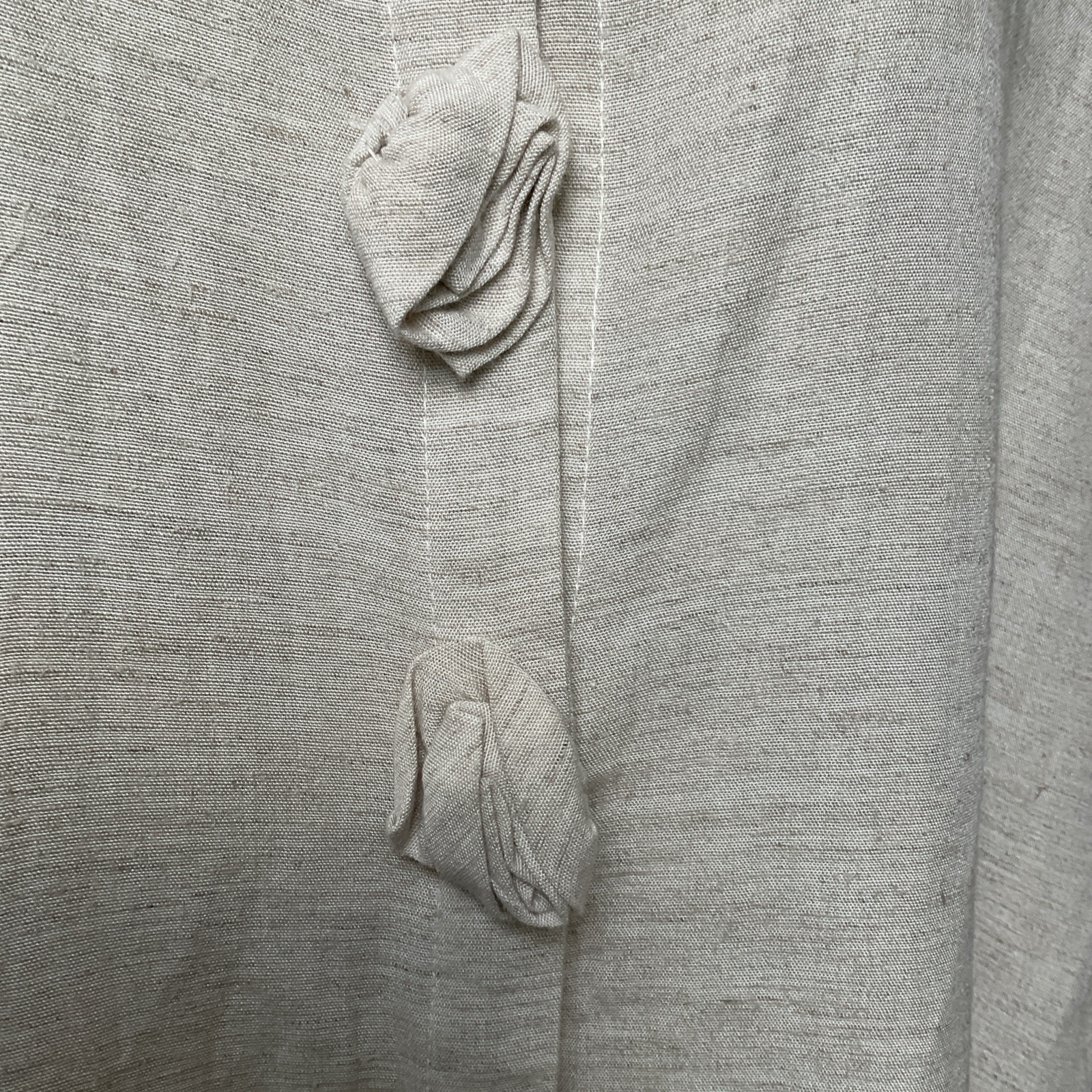 Lew Magram Rayon Linen Tunic Jacket Oversized Medium Boxy Lagenlook Coastal