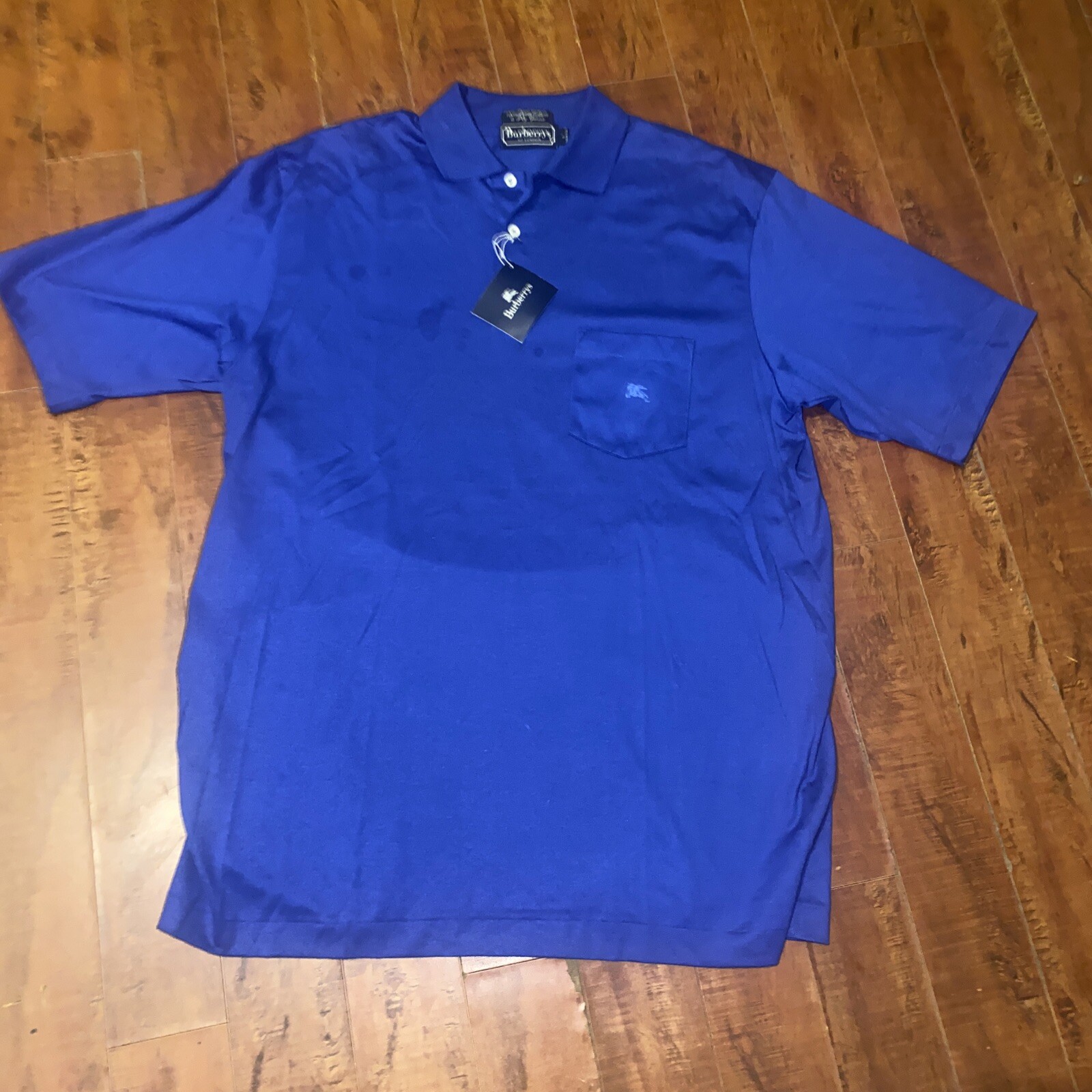 Blueberry’s of London 100 percent Pima cotton 2 play yarns Short Sleeve Polo