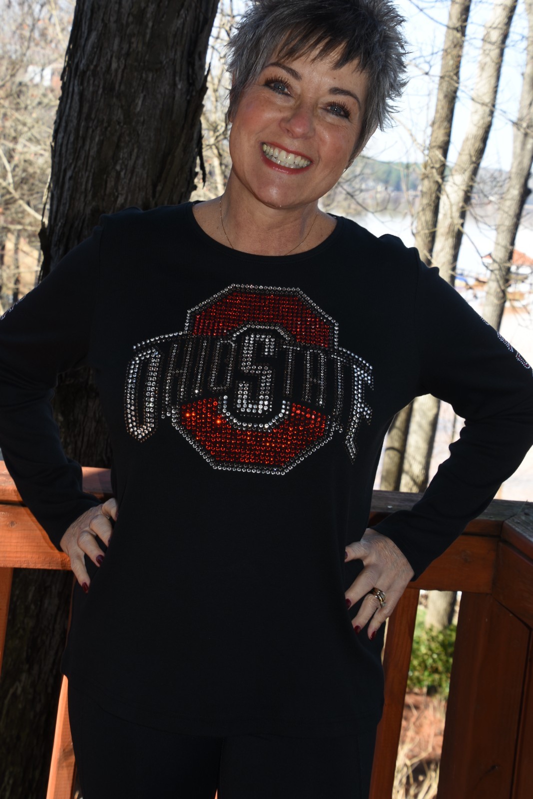 Ohio rhinestone shirt or tank XS S M L XL XXL 1X 2X 3X 4X 5X