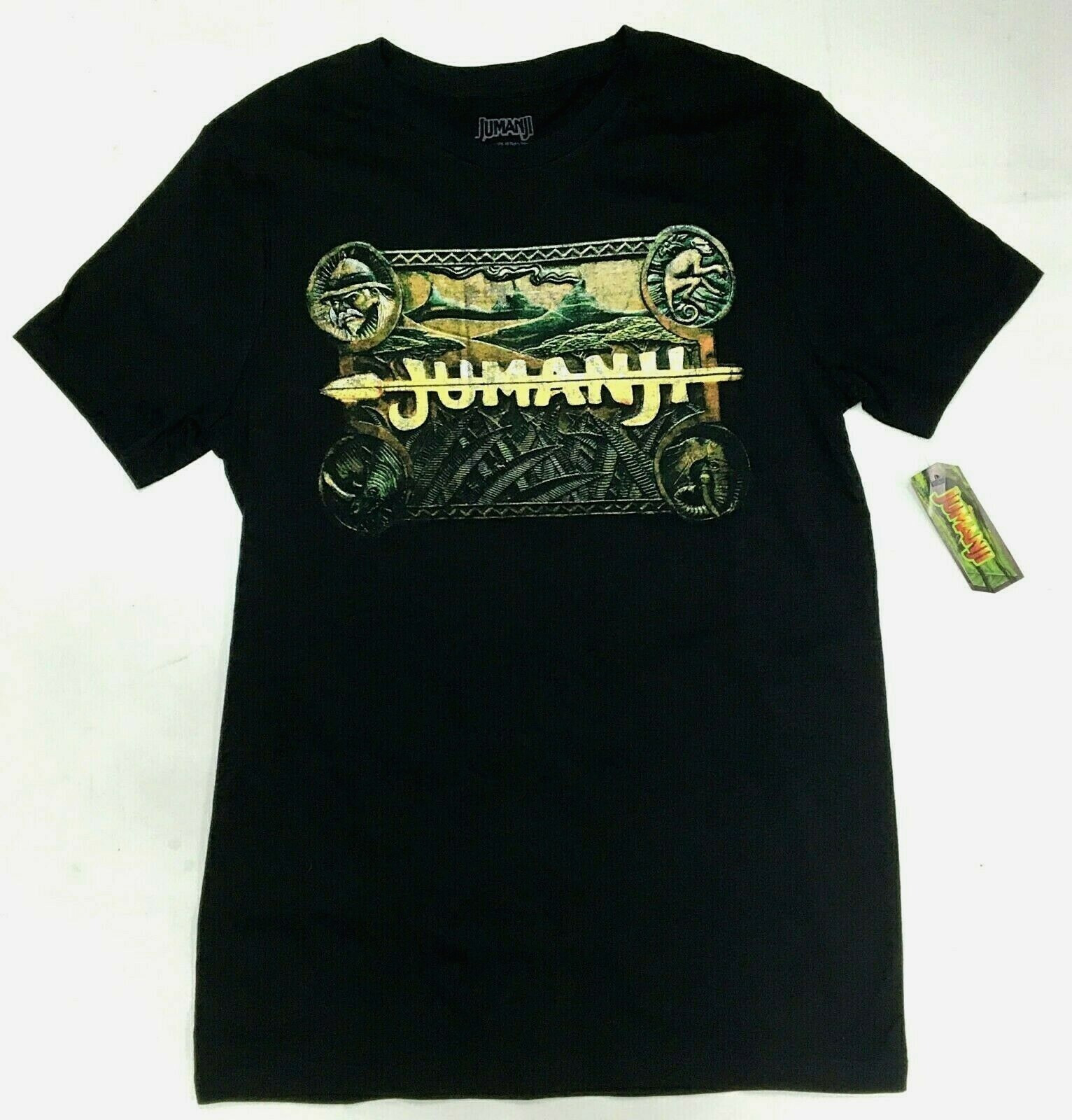 Jumanji Movie JUMANJI LOGO Girls Women’s T-Shirt NWT Authentic & Licensed