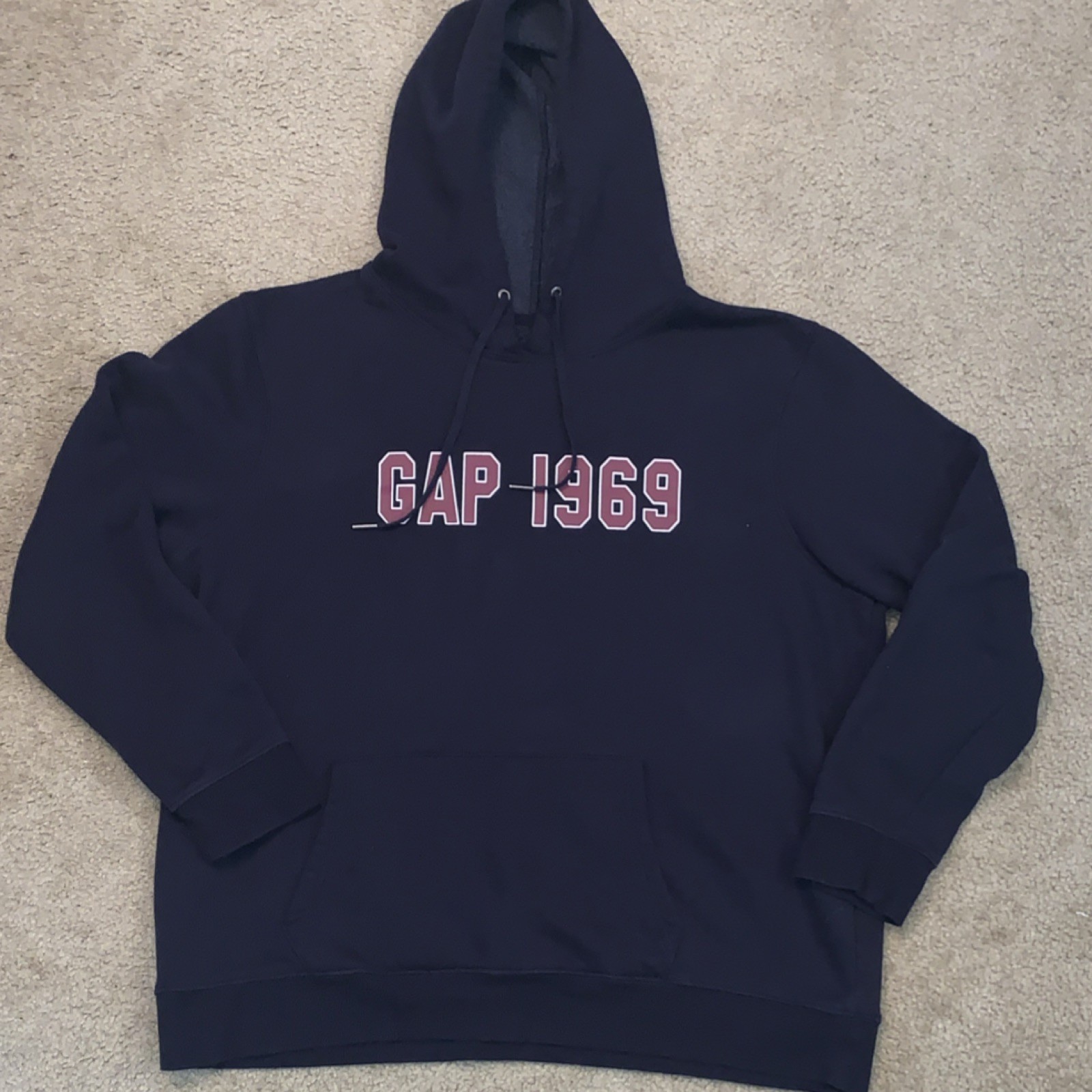 Gap Pullover Hoodie Navy Blue Hooded Pockets Women’s XL QLT47265