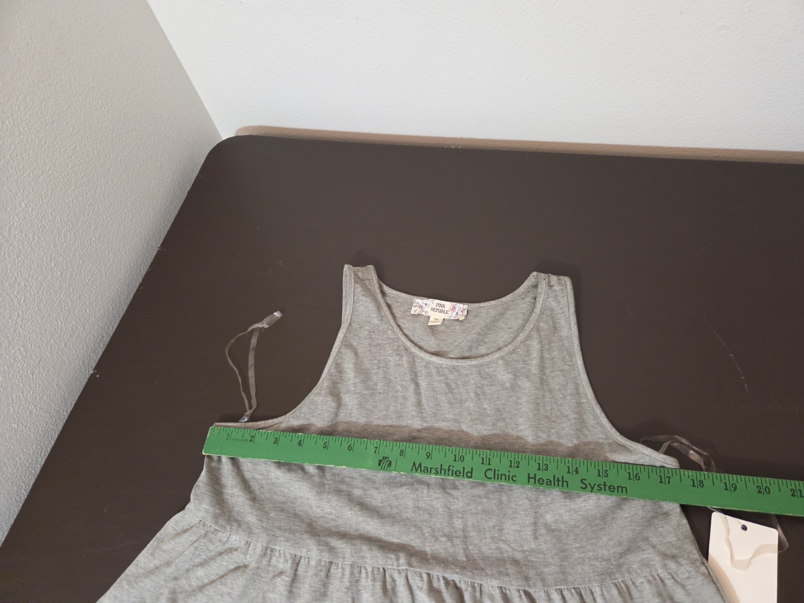Pink Republic Juniors Xlarge Xl Olive Heather Tiered Tank Top New With Flaws