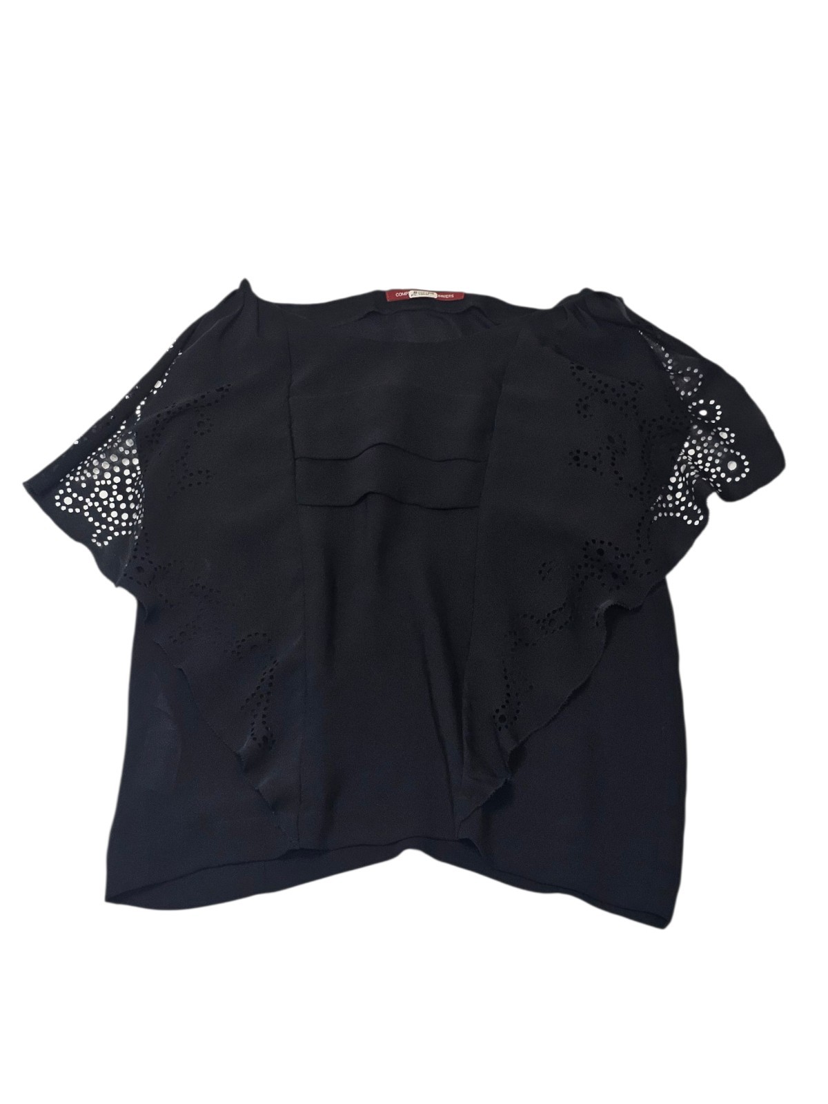 Comptoir des Cotonniers Women’s Top Sz 40 M/L Black Blouse Bohemian Boho