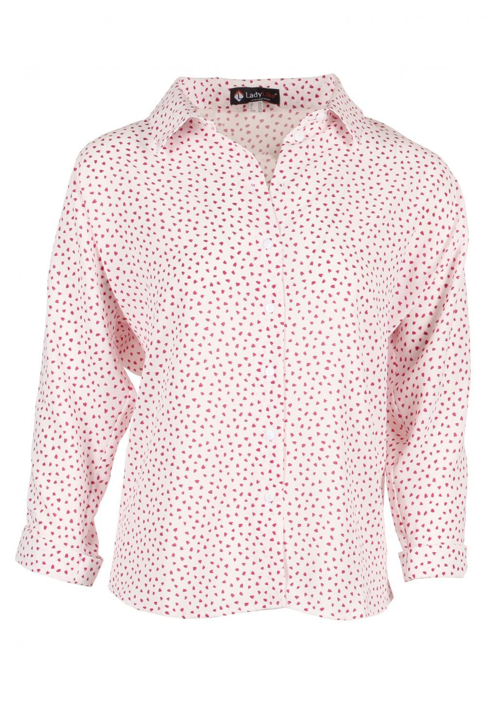 Loose blouse with hearts Size 2, 4, 6, 8, 10 US Fashionable NEW High Quality
