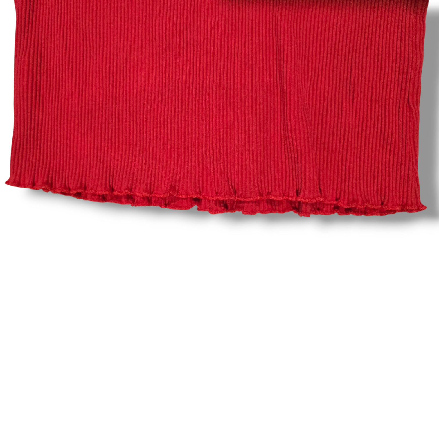 Forever 21 + women’s Plus Size red Ribbed off the shoulder bodycon Cropped top