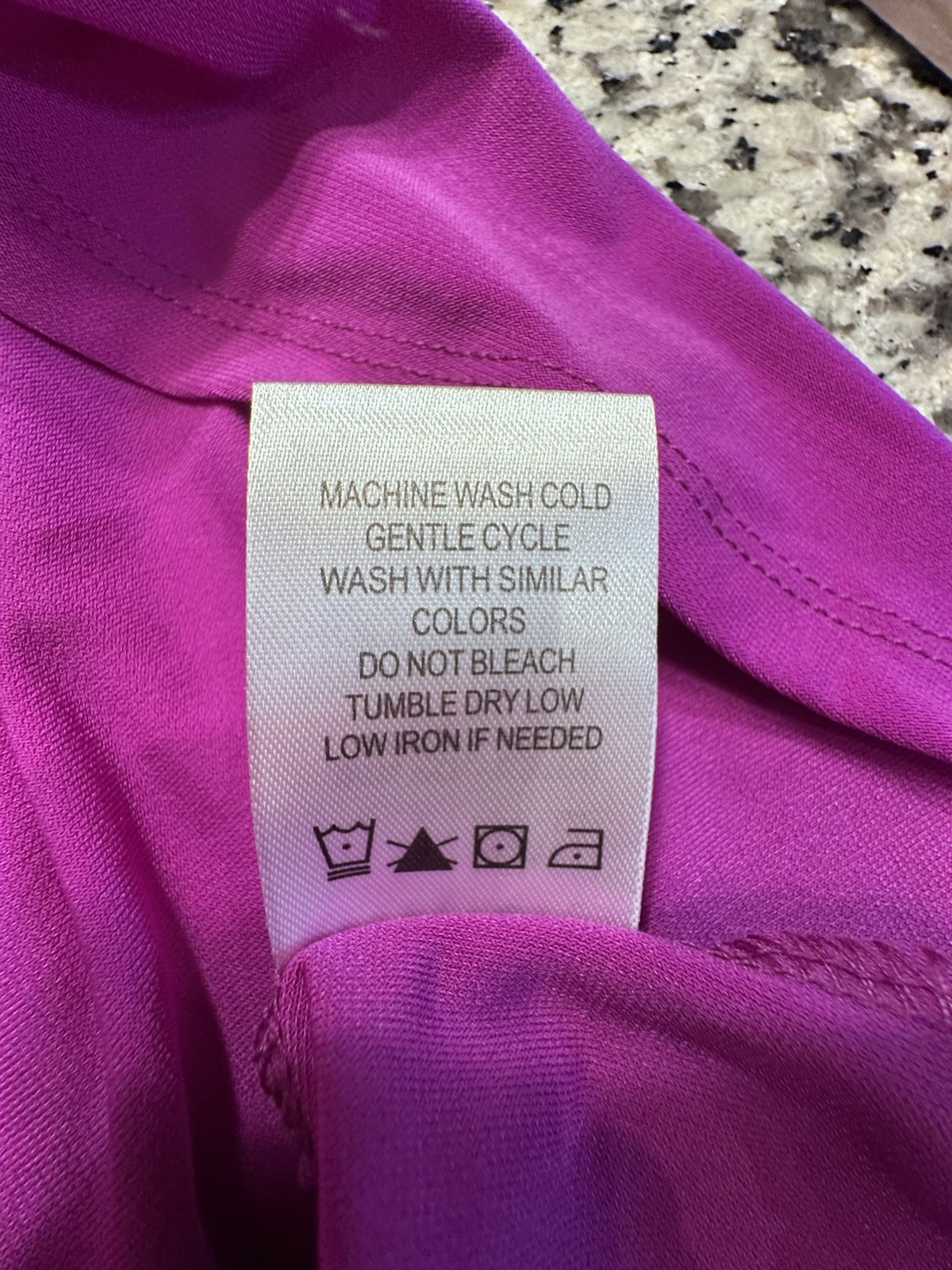 New NINA LEONARD Petite Med V-Neck Rhinestone Top Purple Miracle Matte Jersey