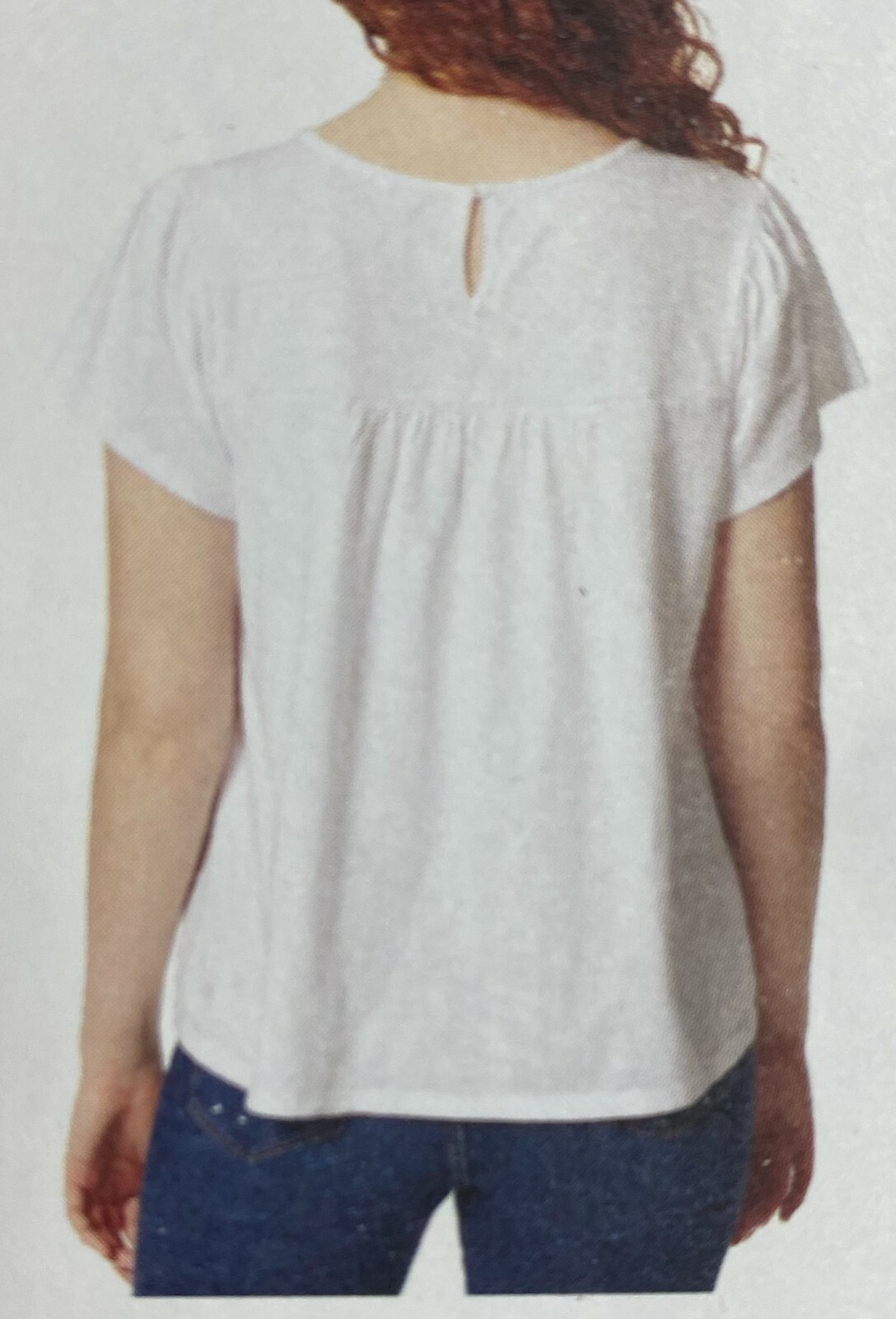 Ella Moss Ladies’ Eyelet Knit Top Blouse Short Sleeve Shirt F31