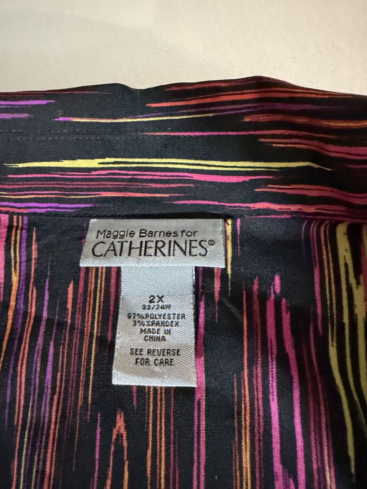 Lot 3 Catherines Womens Size 2X Long Sleeves Shirts / Blouses Button Up 1/2 Zip