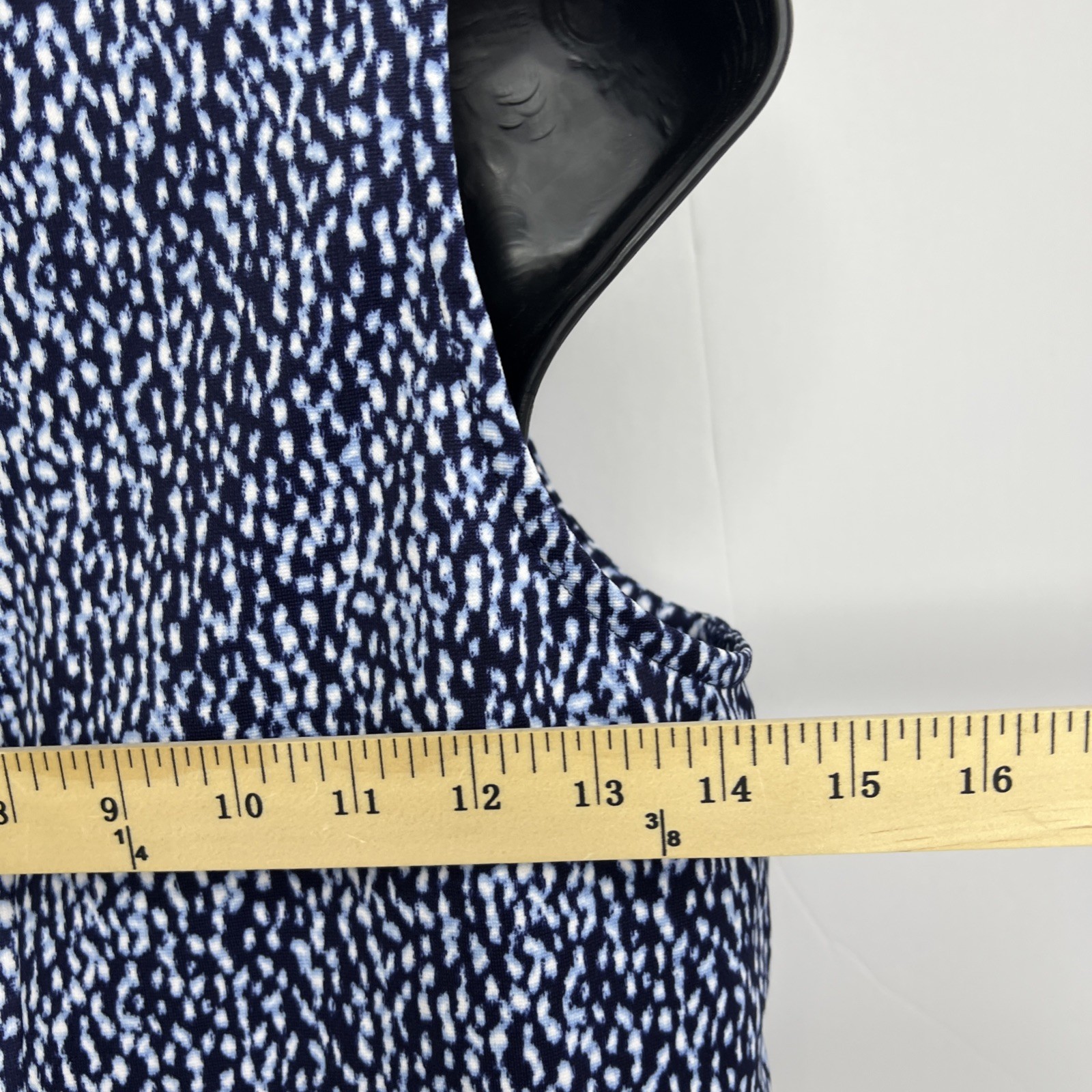 Michael Kors (MK) Women’s Printed Blue Tank Top Zipper Back Size Large~NWT