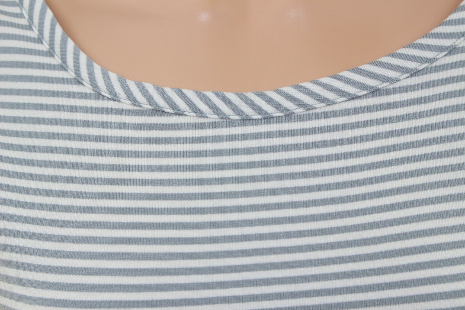 Ladies Grey TOP Cap Sleeve Round Neck Tie-Back BC CLOTHING T Shirt S M nwots