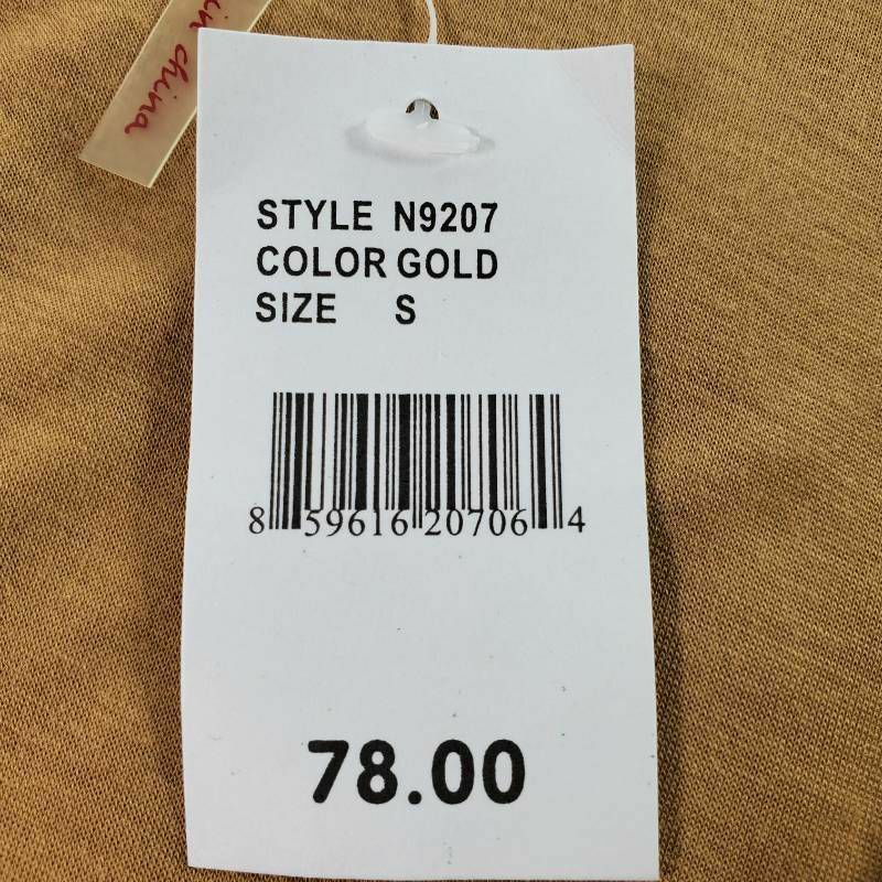 Scarlet Skye Womens Tank Top Brown Sleeveless Scoop Neck Pleated Sequin S New