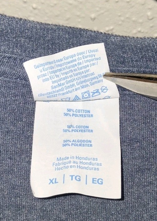 XL Men’s/Women’s Whiskey Business Port & Co Ring Spun Fan Favorite Blue T-Shirt