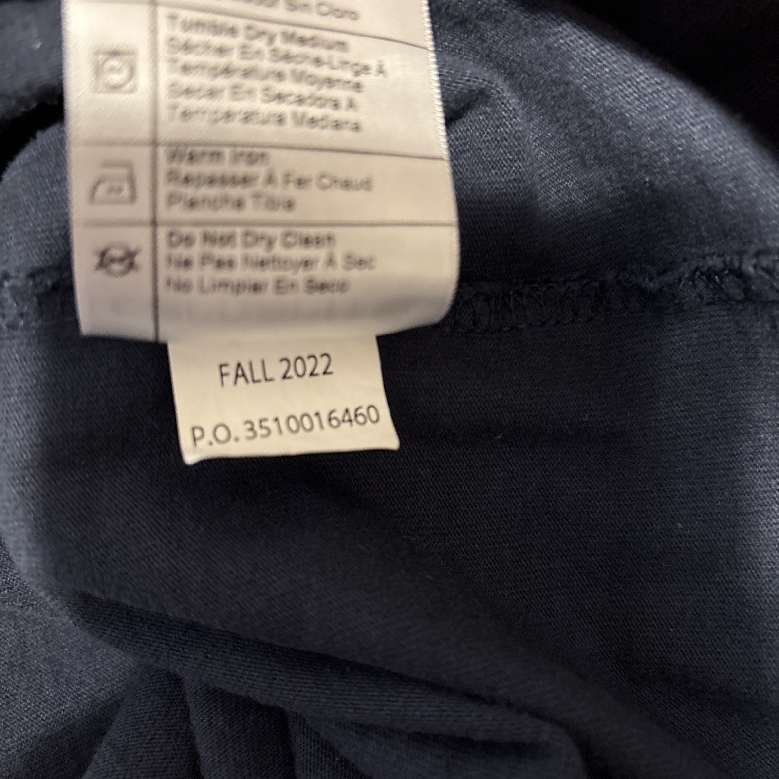Carhartt Shirt Womens Medium 8-10 Navy Blue Pocket Loose Fit Workwear Logo Tee