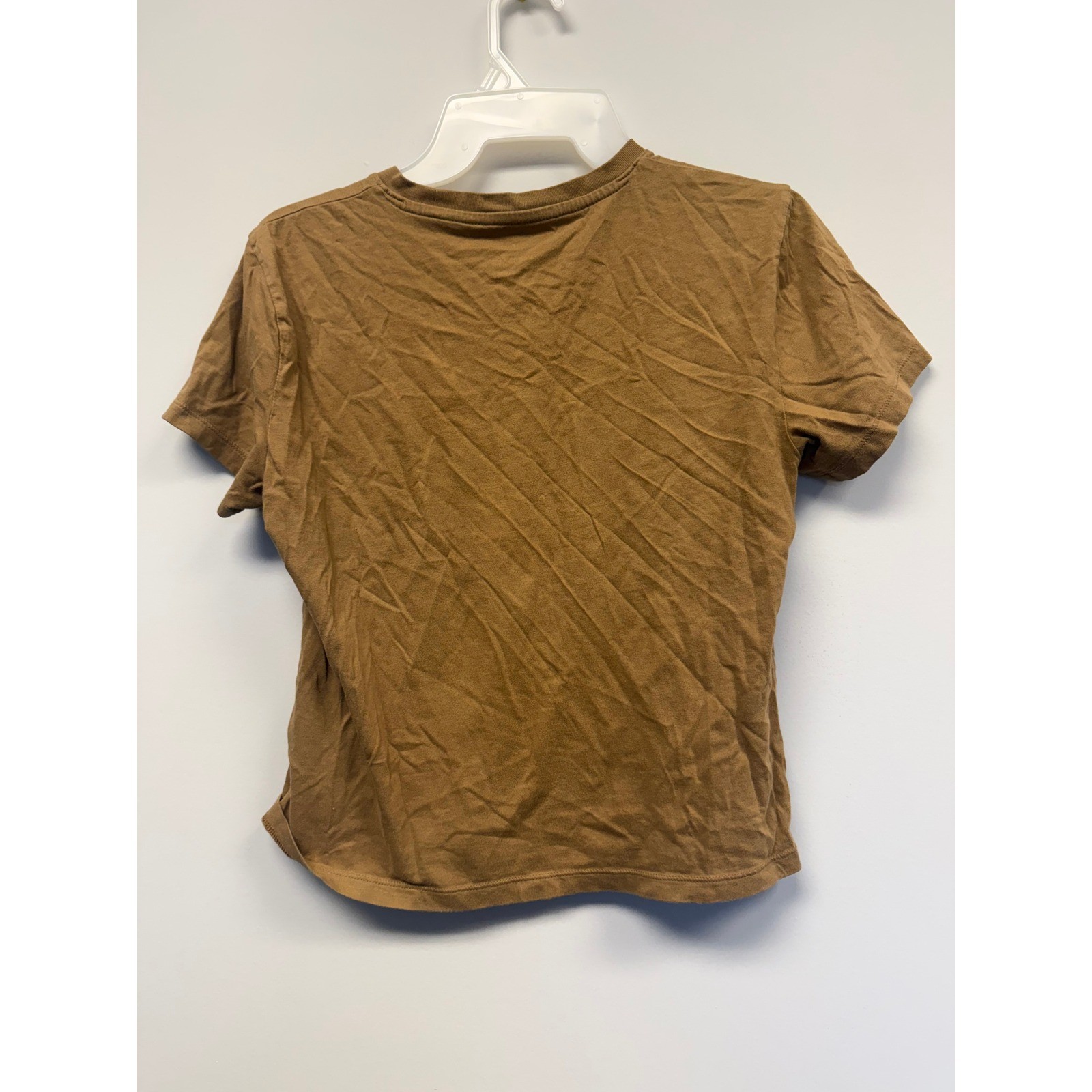 Everlane Organic Cotton Box-Cut Tee Brown Short Sleeve Crew Neck Shirt Small