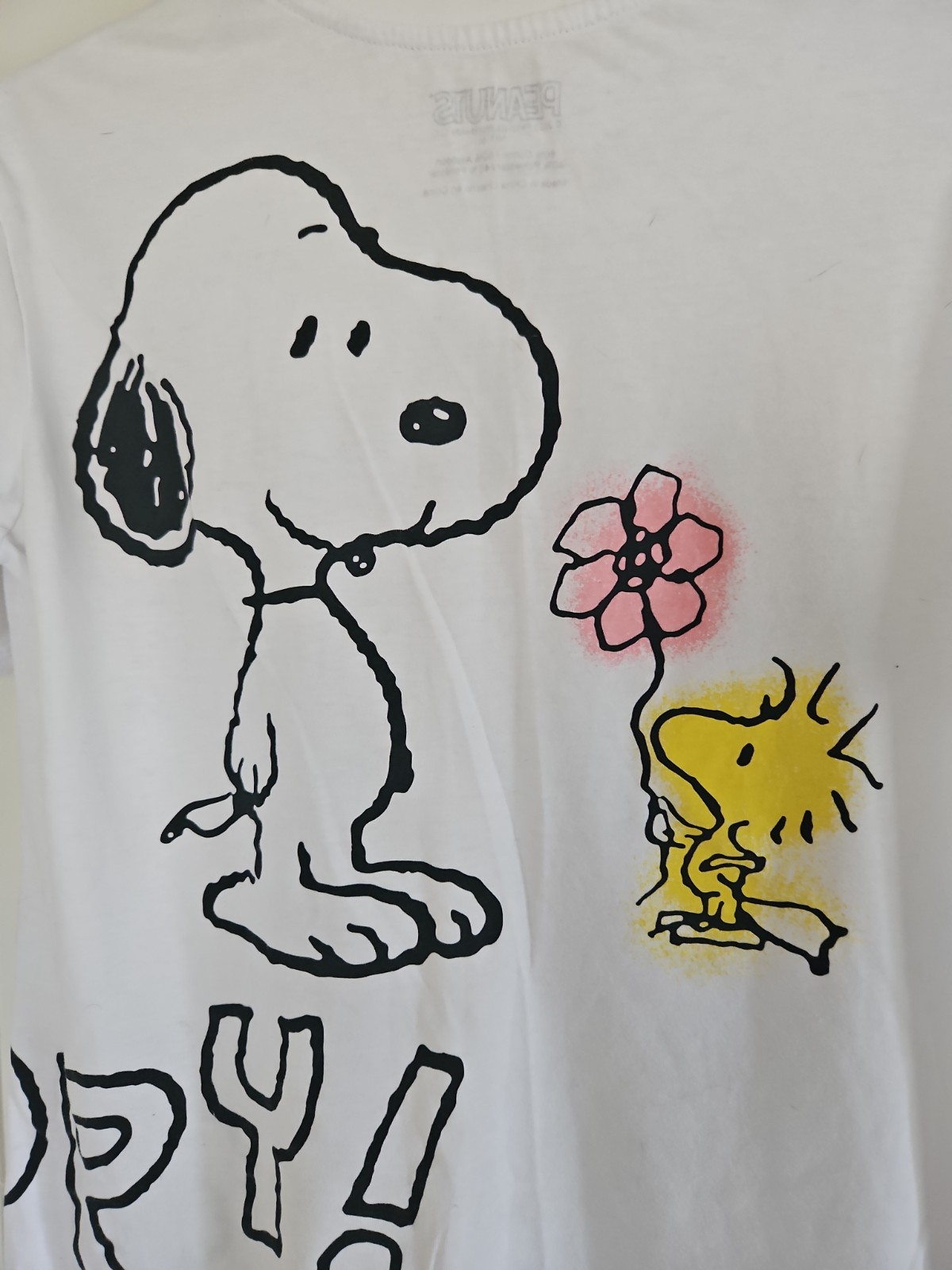 2 Peanuts Worldwide T-Shirts 2023 Snoopy & Woodstock 2025 Airplane Mode size M