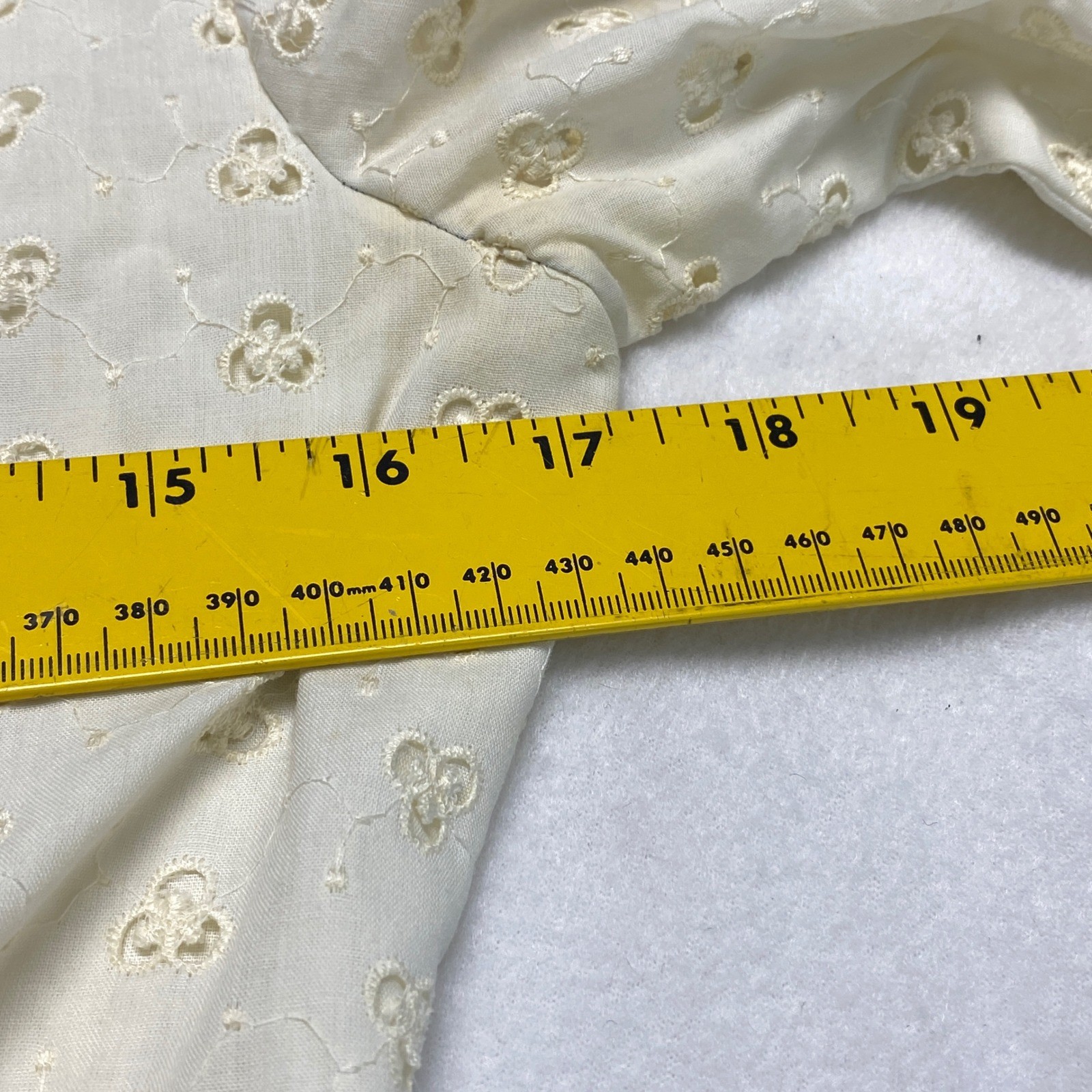VTG Home Made Hand Made Western Style Denim Color & Eyelet Prairie Maxi Dress