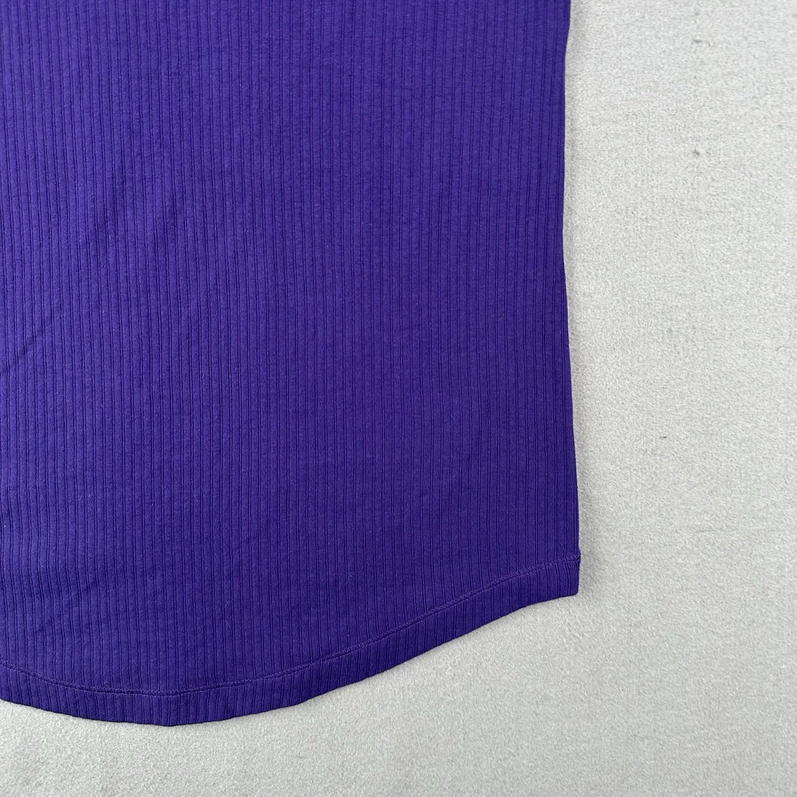 Y2K Aeropostale Ribbed Henley Short Sleeve Shirt Women’s 2XL Purple Stretch Aero