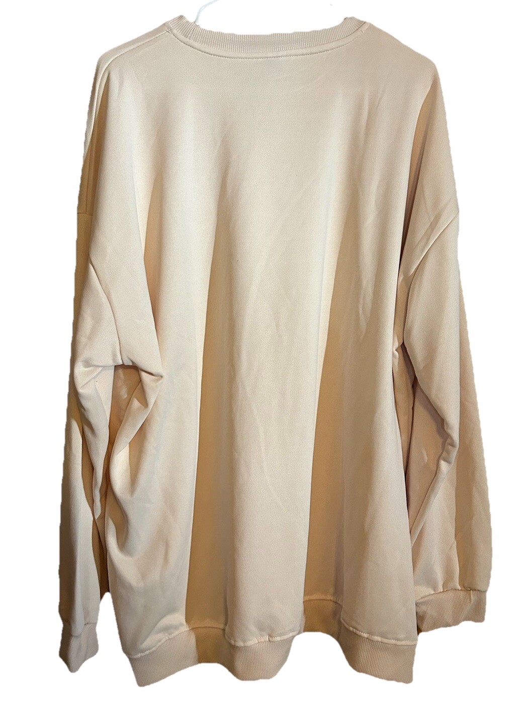 Women’s 4XL (20) Beige Long Sleeve Top With Spooky Ghost Dogs Print from Temu