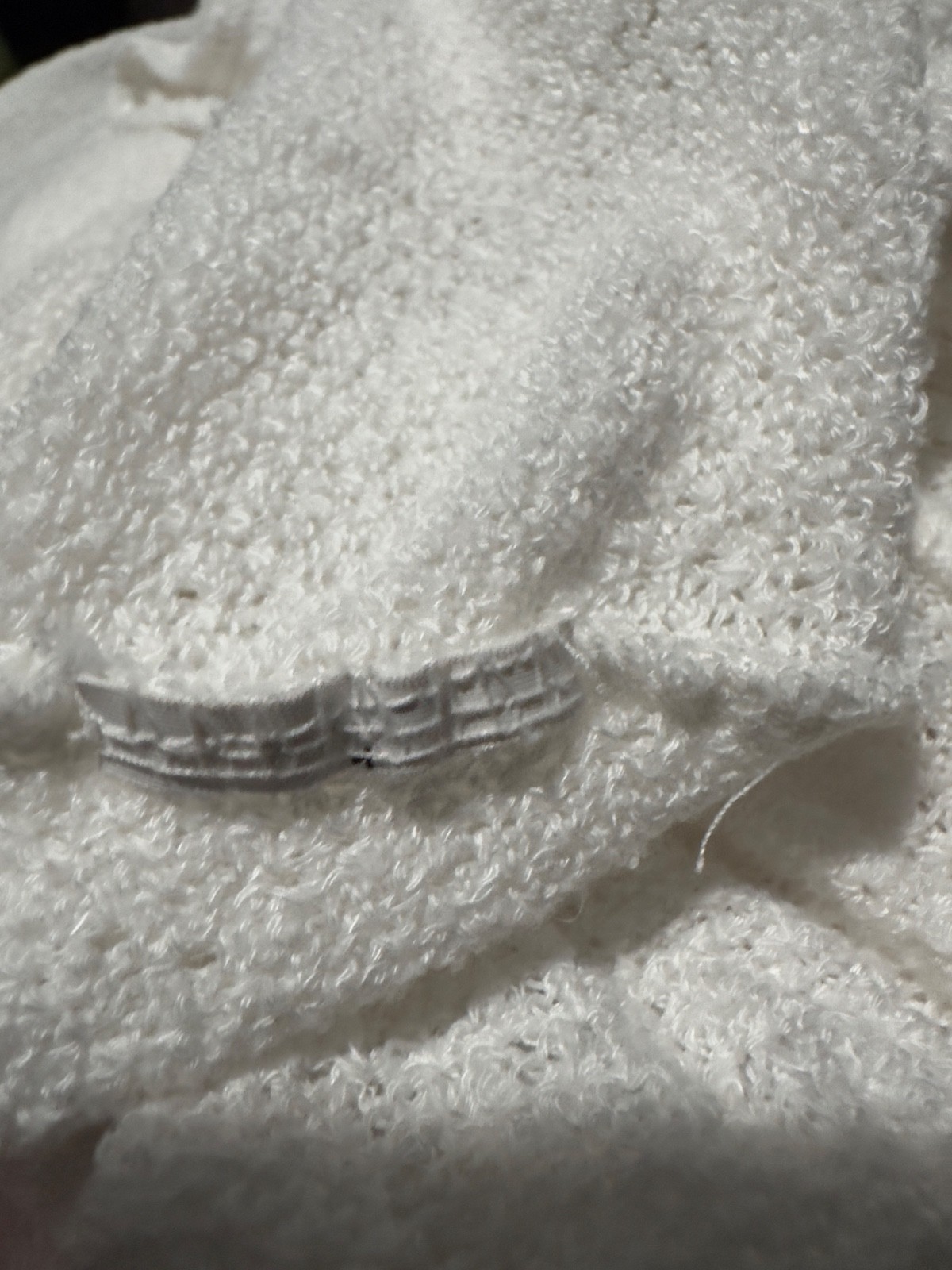 Billabong Open Knit White Beach Sheer Layering Pullover Size Large