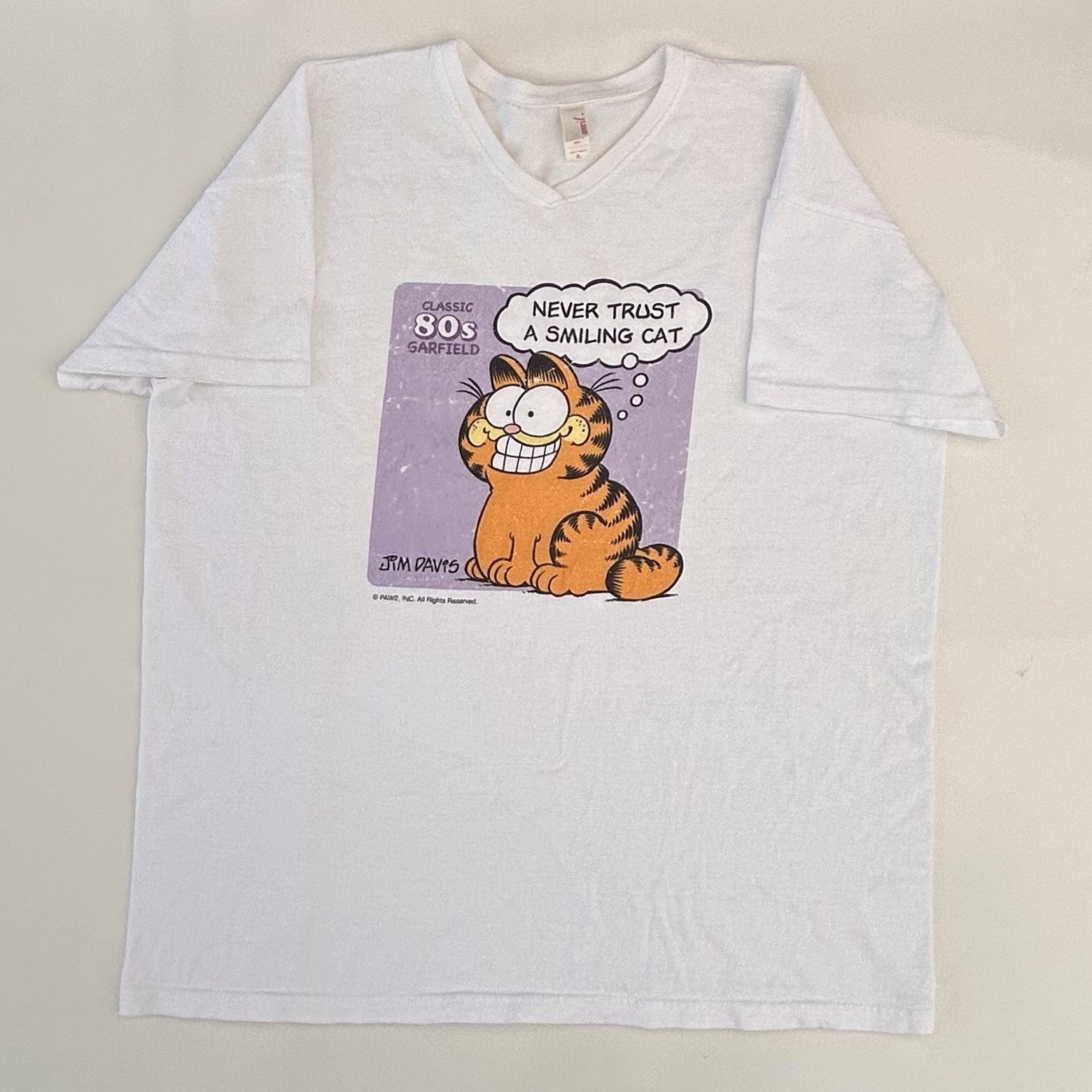 Vintage Y2K Garfield Comic Strip 80’s Nostalgia Graphic T Shirt Size Women’s XL