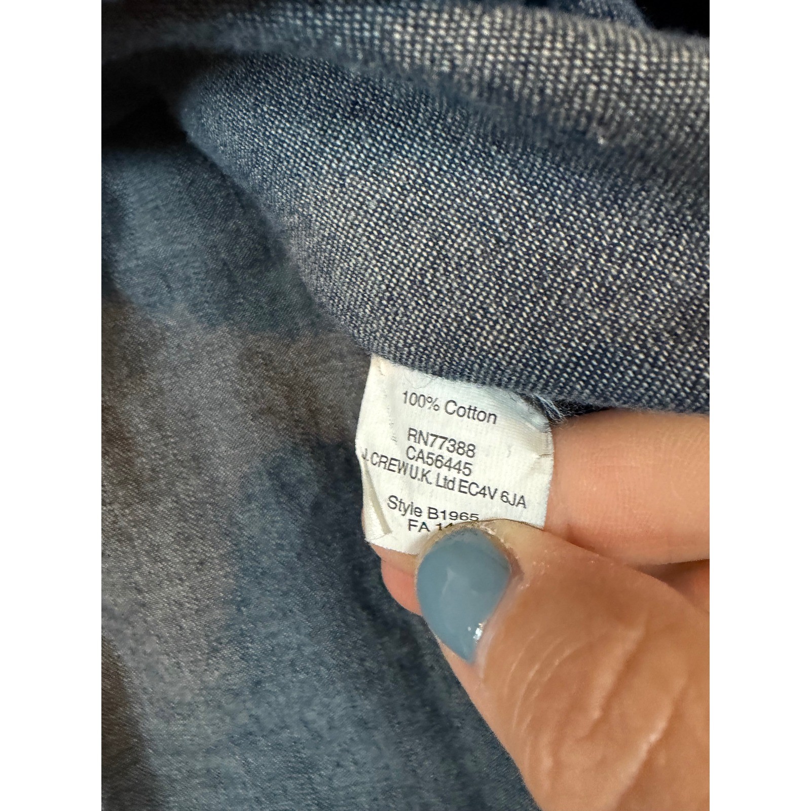 Madewell Womens Dark Wash Denim Long Sleeve Button Up Utility Shirt Layering