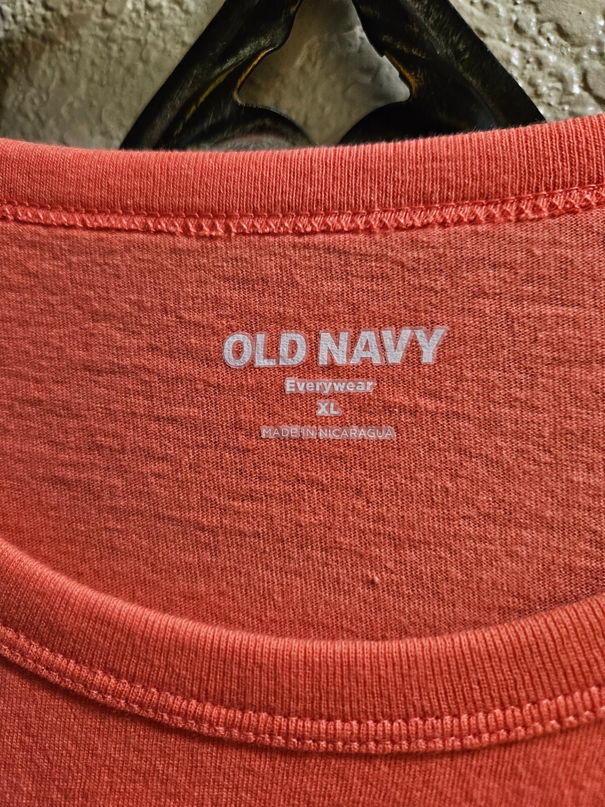 BRAND NEW: Women’s OLD NAVY Size XL Orange “City” Round Neck 100% Cotton Tee