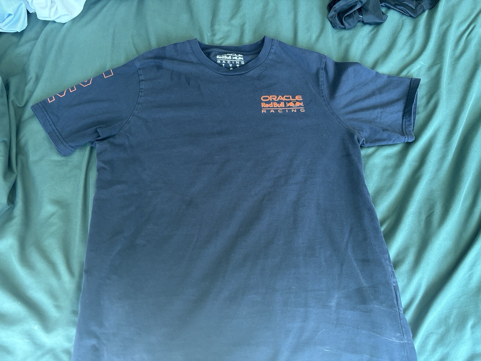 Oracle Red Bull Racing F1 Women’s Large Large TShirt Blue Orange Max Verstappen